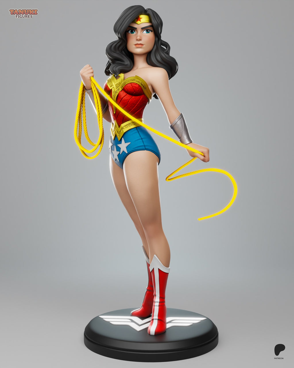 Wonder Woman (DC) resin figure by Tanuki Figures — studio render 1
