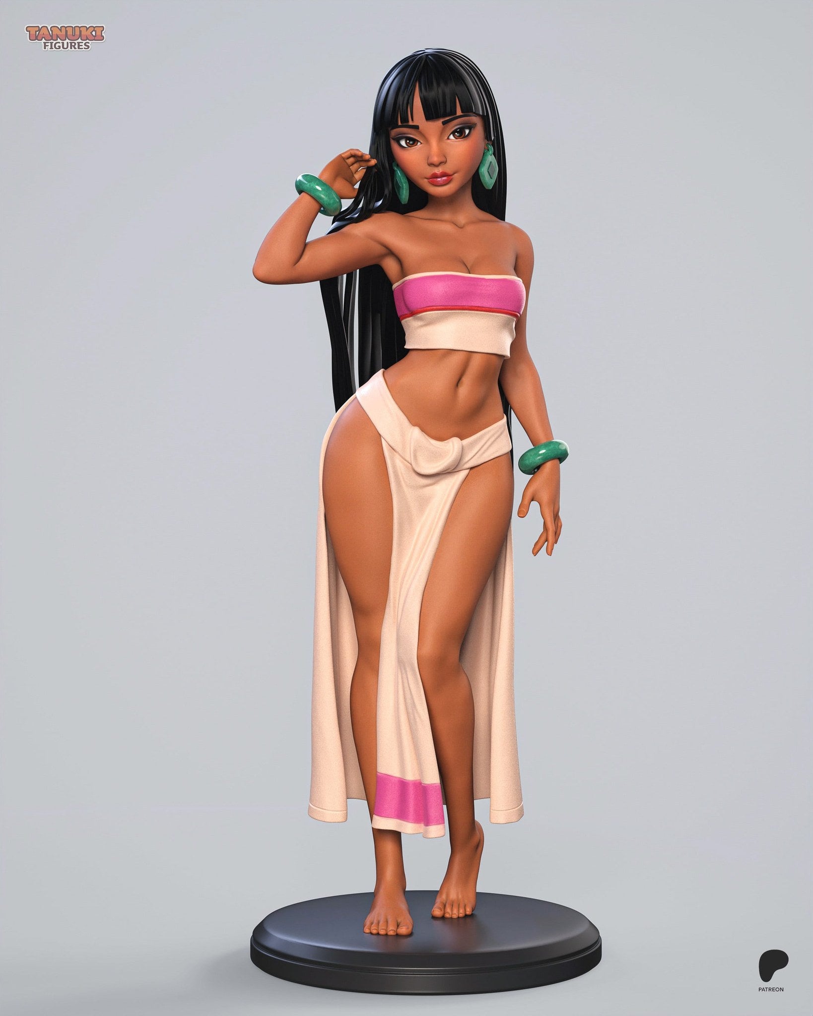 Chel (The Road to El Dorado) resin figure by Tanuki Figures — studio render 1