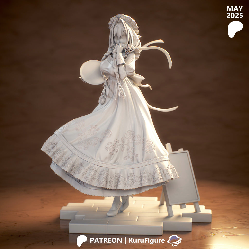Ouro Kronii (Hololive) resin figure by Kuru Figures — studio render 5