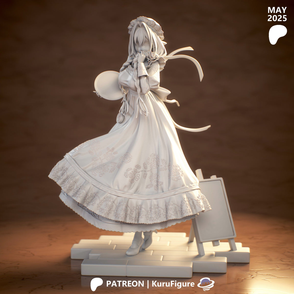 Ouro Kronii (Hololive) resin figure by Kuru Figures — studio render 5