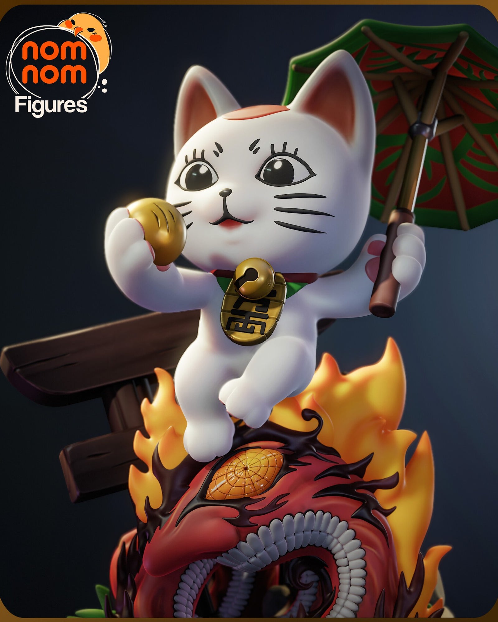 Turbo Granny Cat — studio render 4