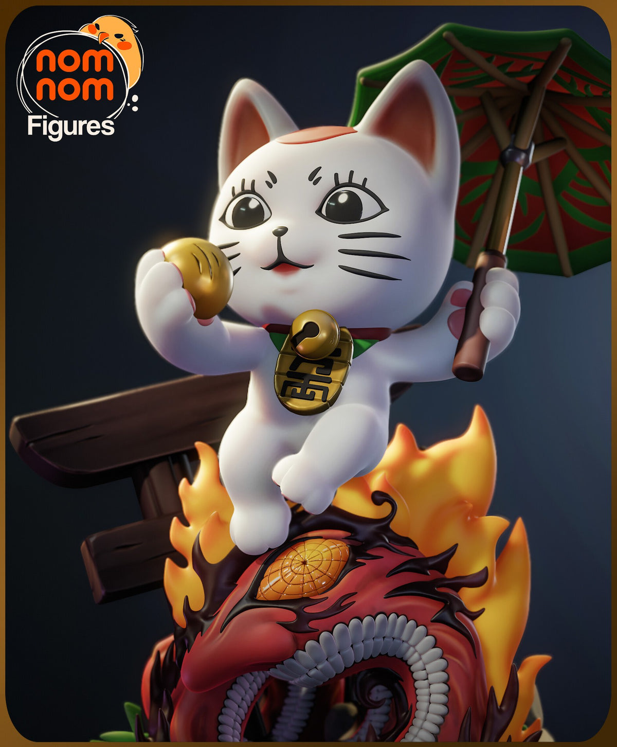 Turbo Granny Cat — studio render 4