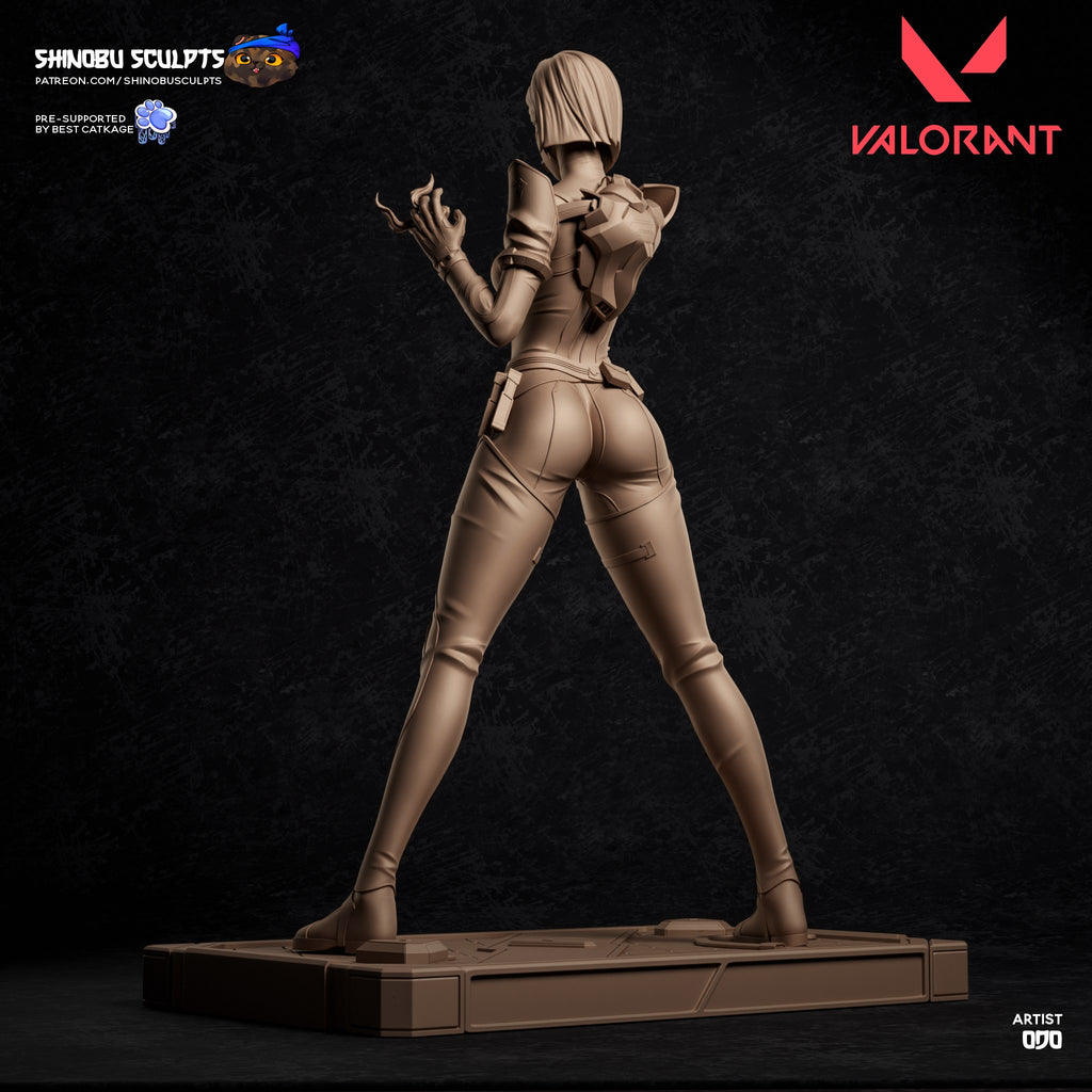 Viper (Valorant) resin figure by Shinobu Sculpts — studio render 6