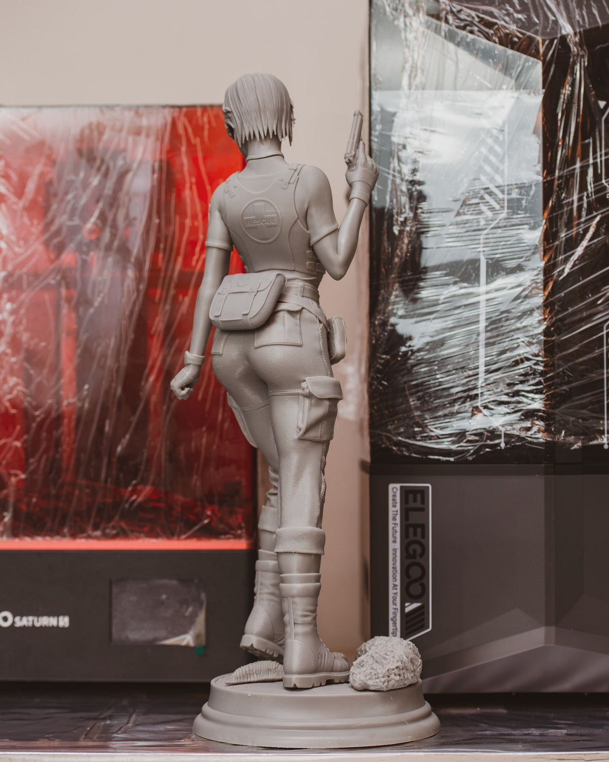 Rebecca Chambers (Resident Evil) resin figure by Abe3D — studio render 13