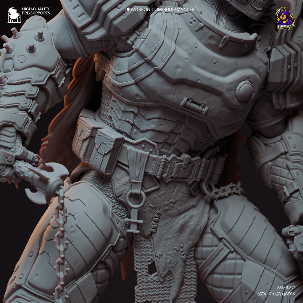Doom Slayer (Doom) resin figure by Bulkamancer — studio render 19