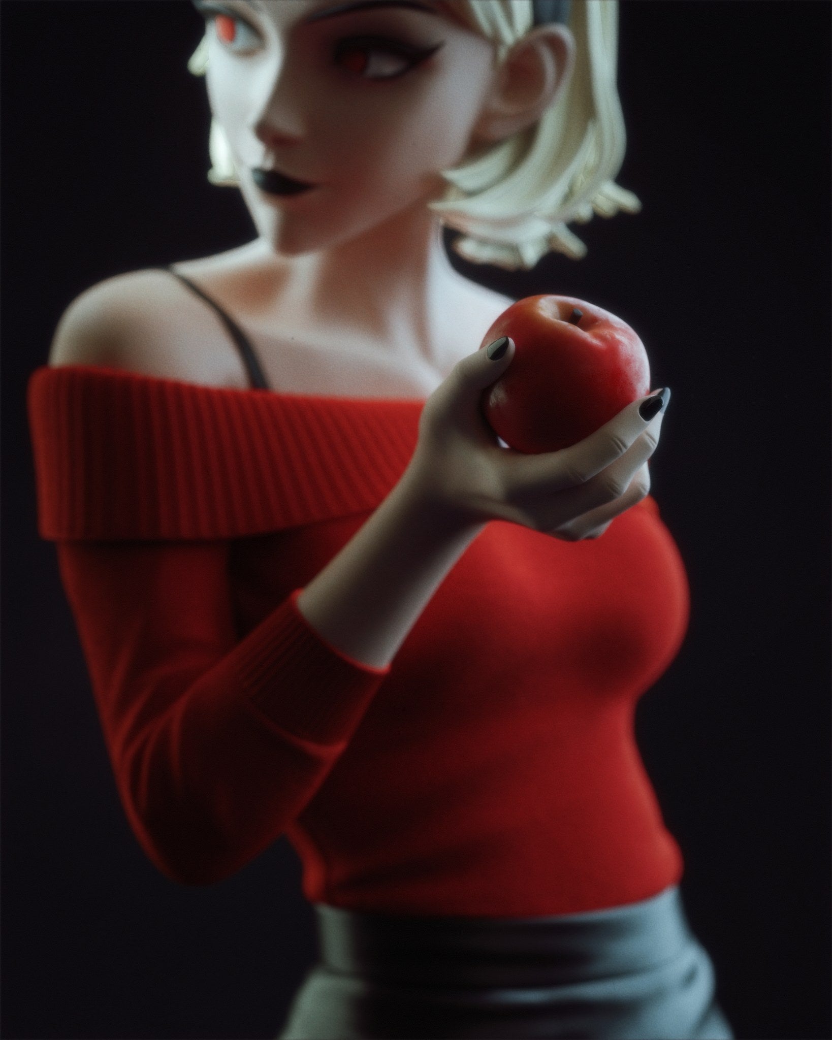 Sabrina Spellman (Chilling Adventures of Sabrina) resin figure by CA 3D Studios — studio render 5