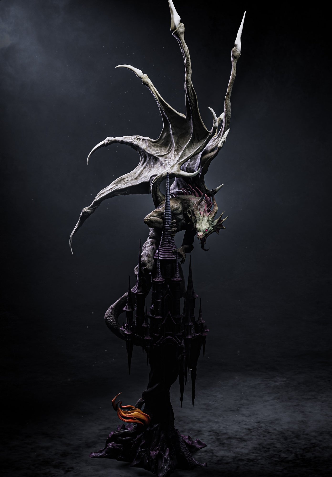 Mysterious Dragon _Original Characters resin figure by CA 3D Studios — studio preview 1