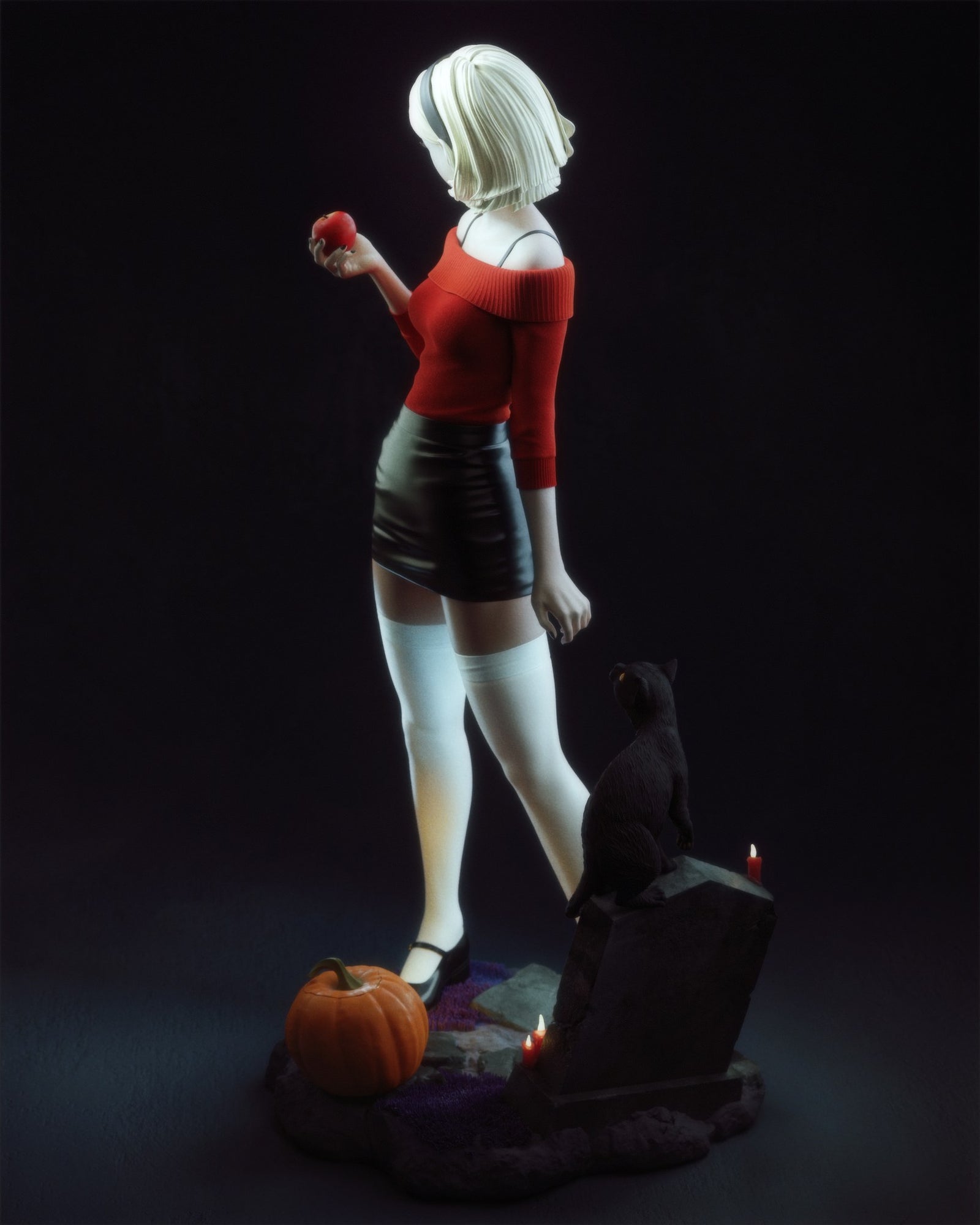 Sabrina Spellman (Chilling Adventures of Sabrina) resin figure by CA 3D Studios — studio render 6