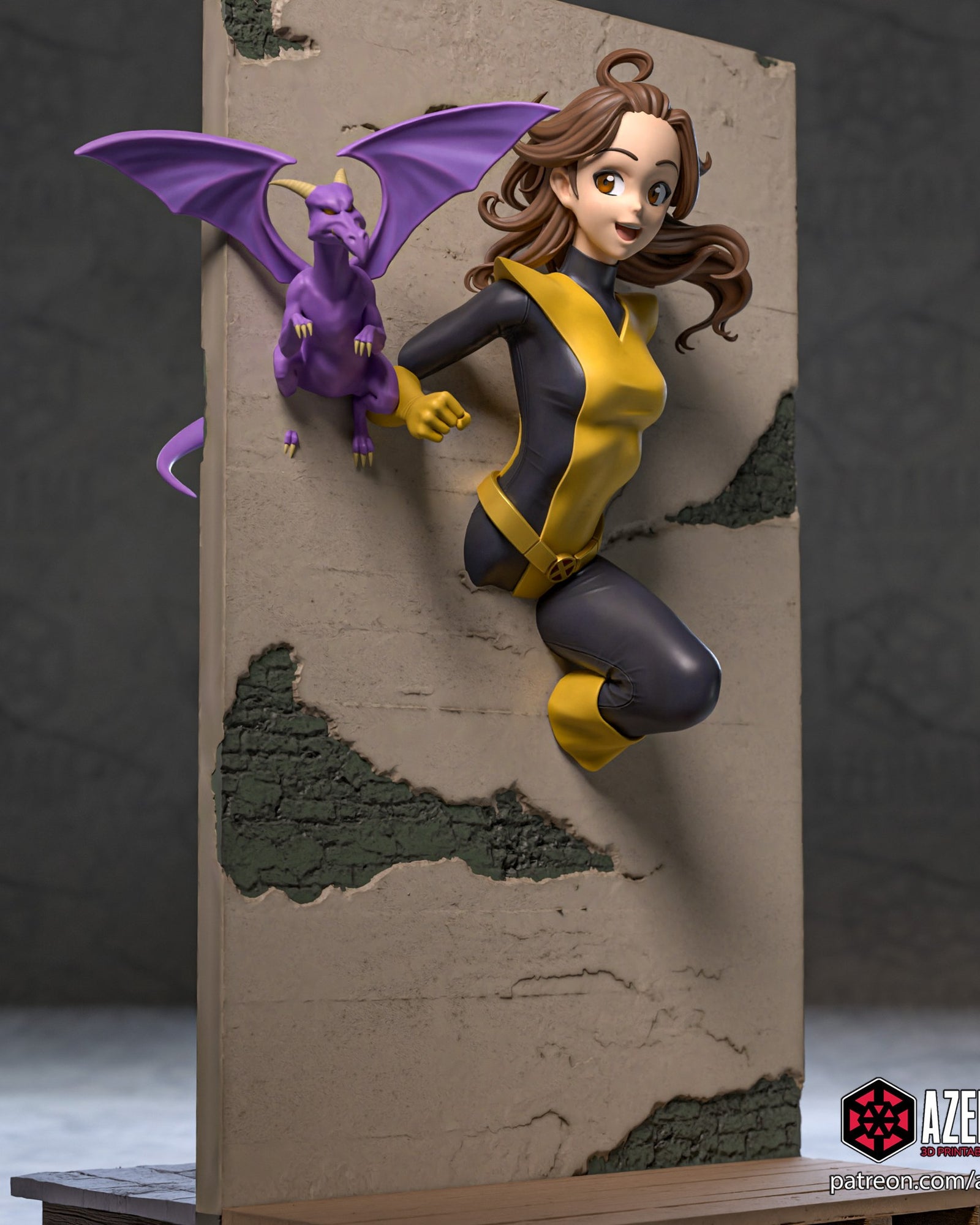 Kitty Pryde (Marvel) resin figure by Azerama — studio render 2