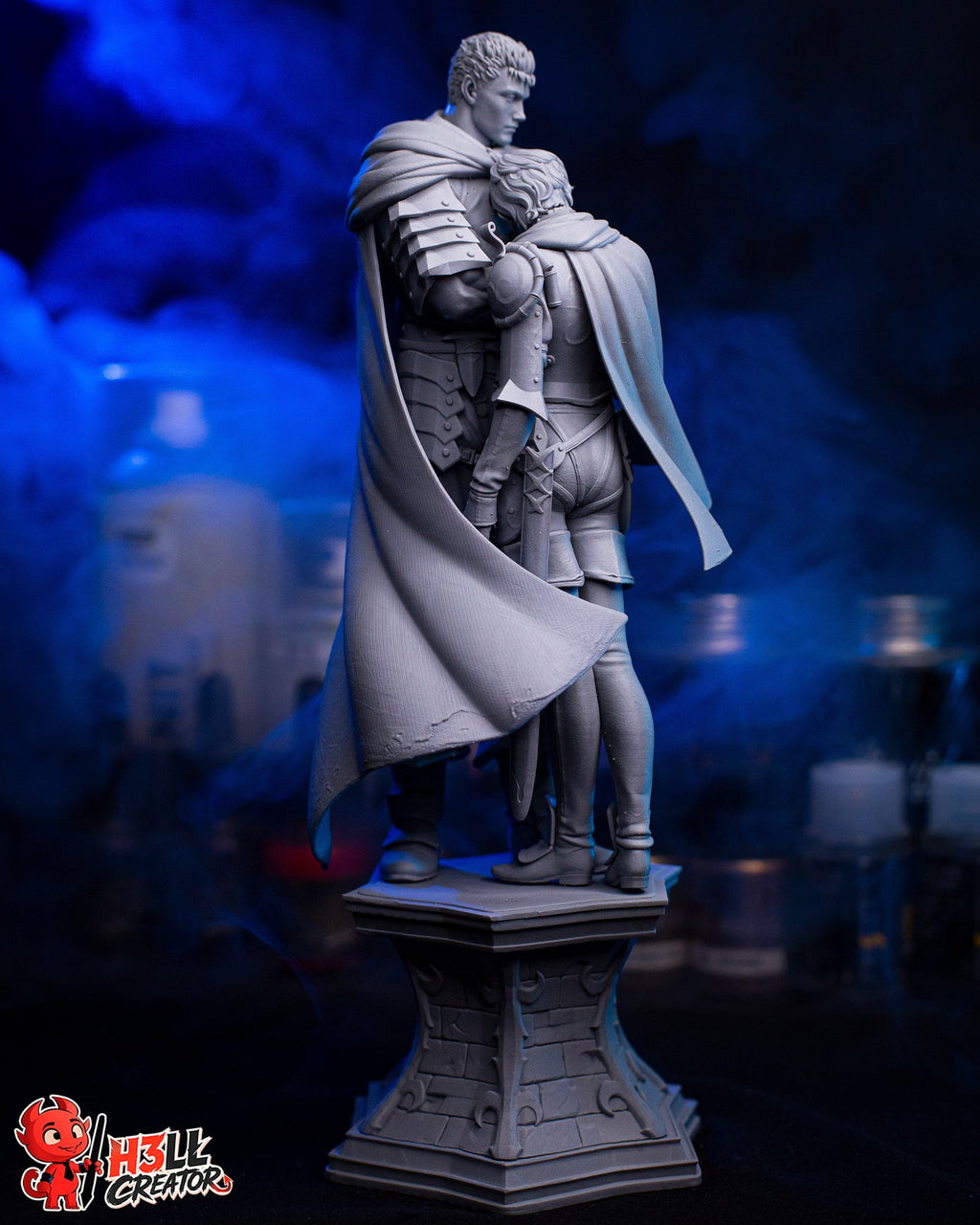 Guts and Casca (Berserk) resin figure by h3LLcreator — studio render 11