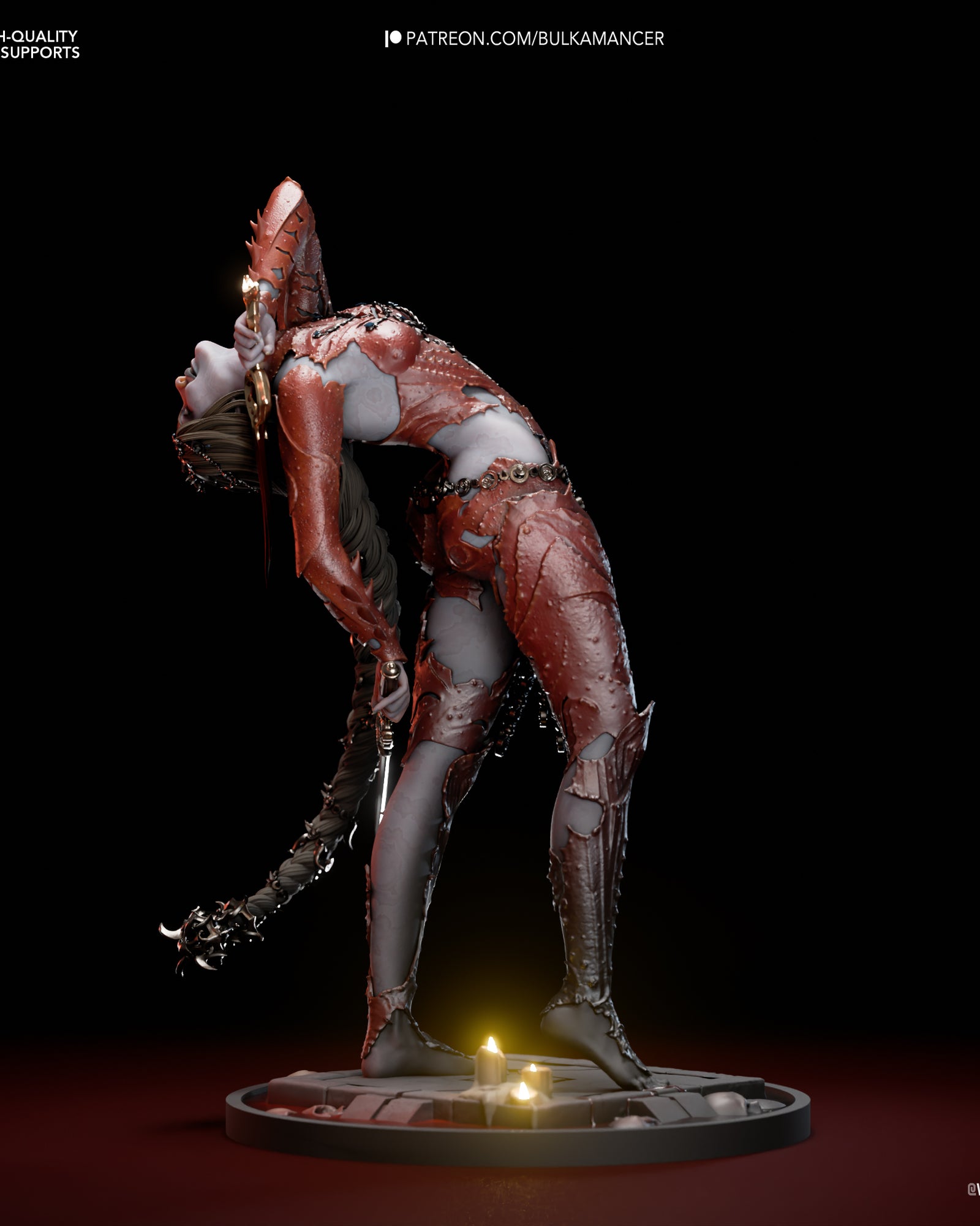 Orin the Red (Baldur's Gate) resin figure by Bulkamancer — studio render 2