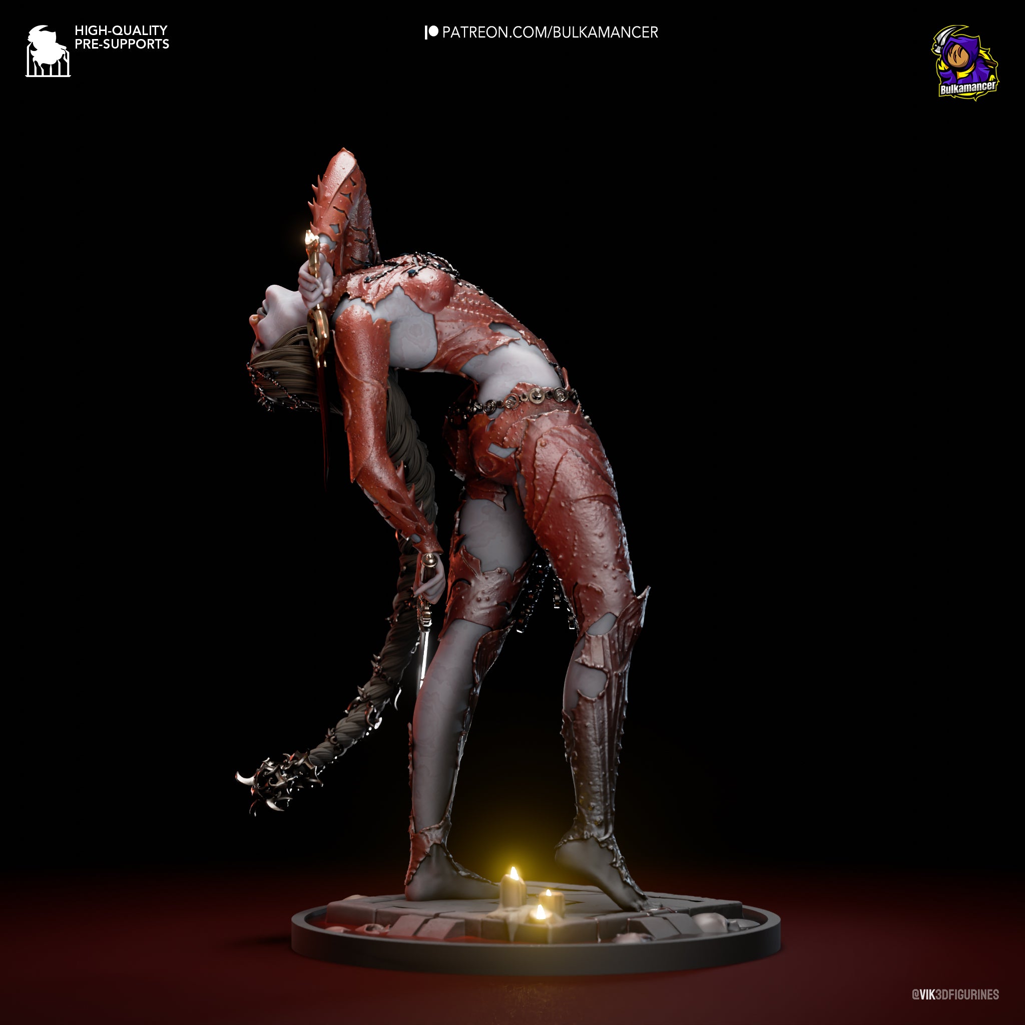 Orin the Red (Baldur's Gate) resin figure by Bulkamancer — studio render 2