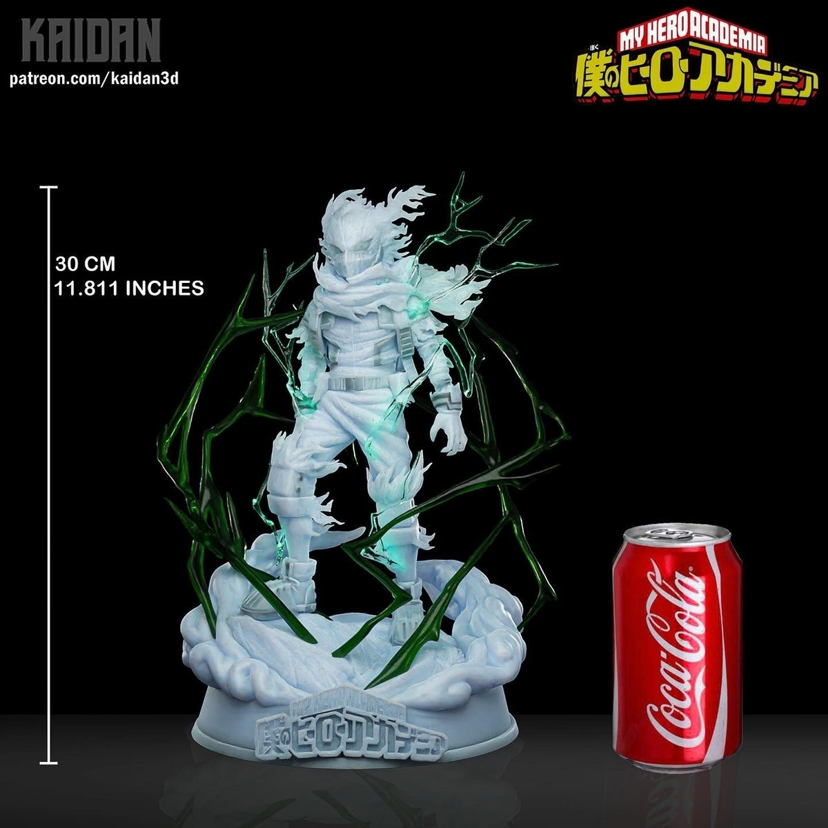 Dark Deku (My Hero Academia) resin figure by Kaidan 3D — studio render 3