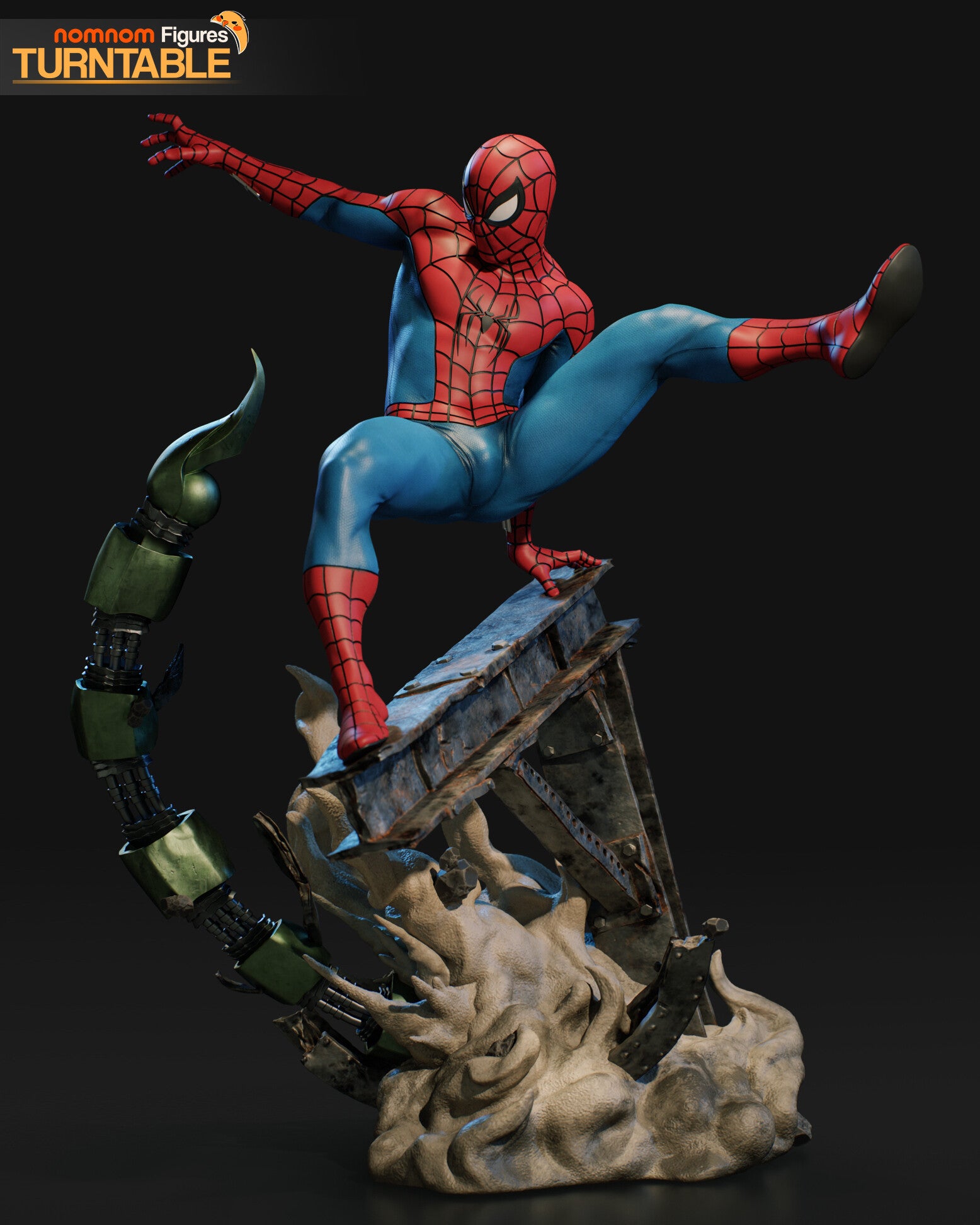 Spider-Man Marvel resin figure by NomNom Figures — studio preview 6