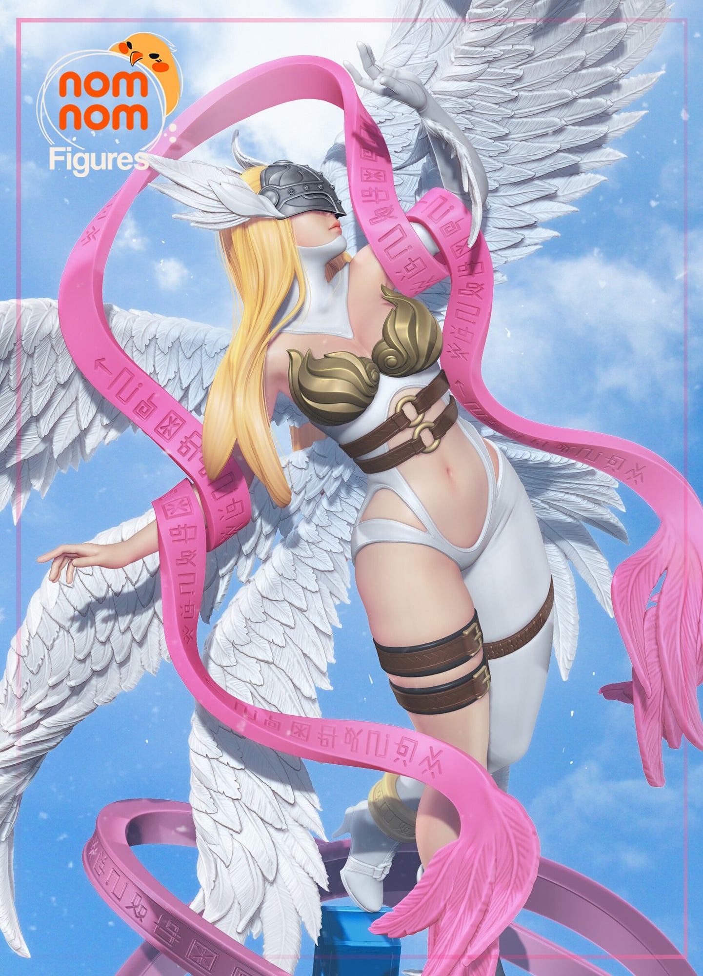 Angewomon Digimon resin figure by NomNom Figures — studio preview 1