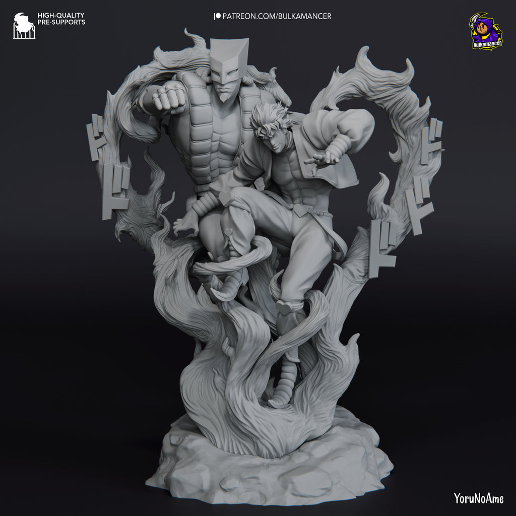 Dio and the World (Jojo's Bizarre Adventure) resin figure by Bulkamancer — studio render 8