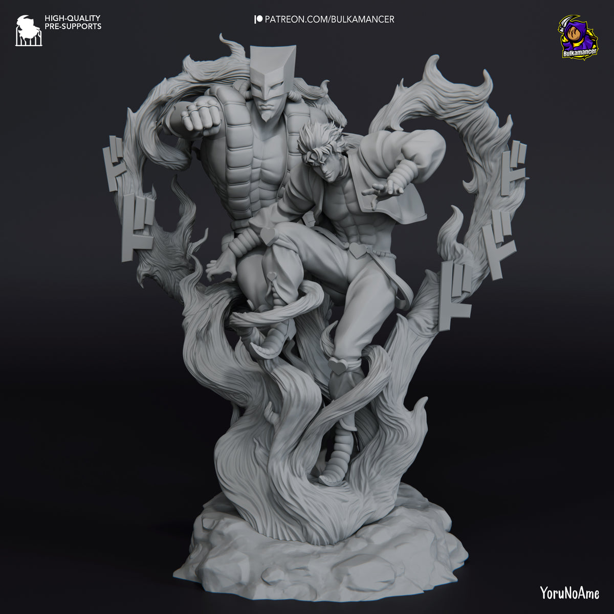 Dio and the World (Jojo's Bizarre Adventure) resin figure by Bulkamancer — studio render 8