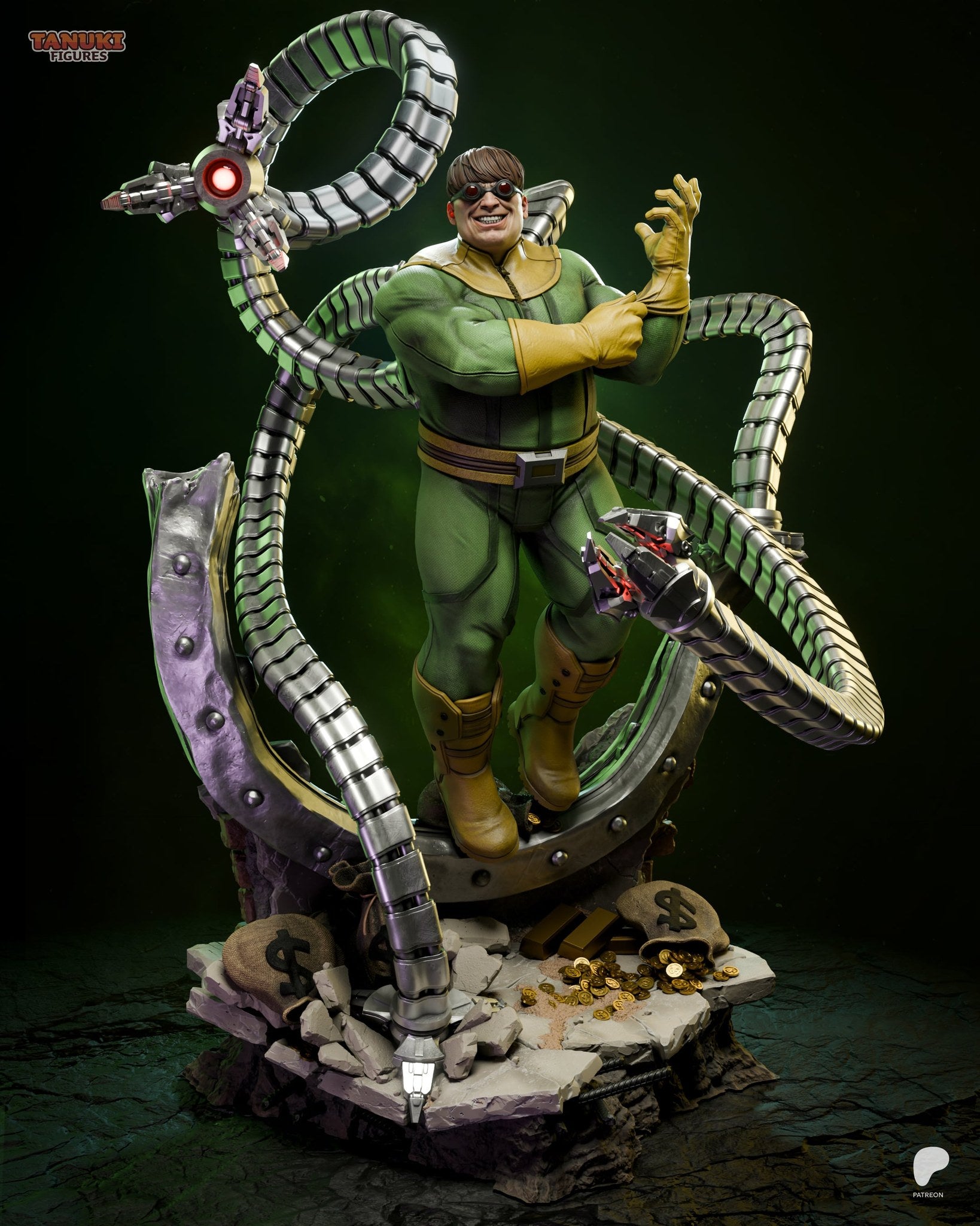Doctor Octopus (Marvel) resin figure by Tanuki Figures — studio render 1