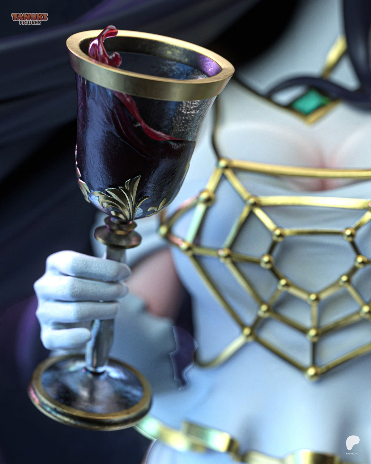 Albedo (Overlord) resin figure by Tanuki Figures — studio render 6
