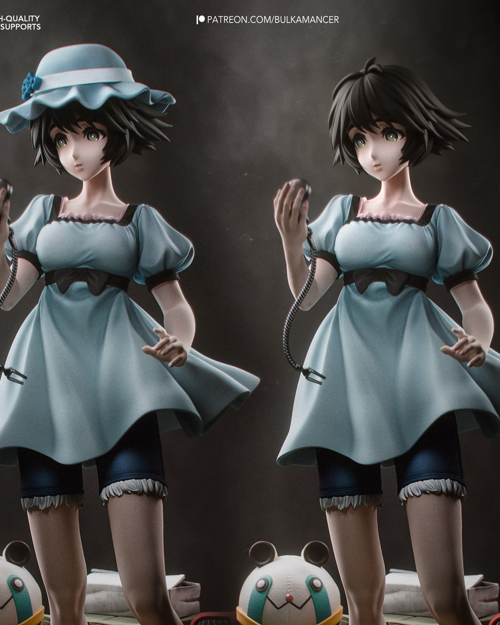 Mayuri Shiina (Steins Gate) resin figure by Bulkamancer — studio render 3