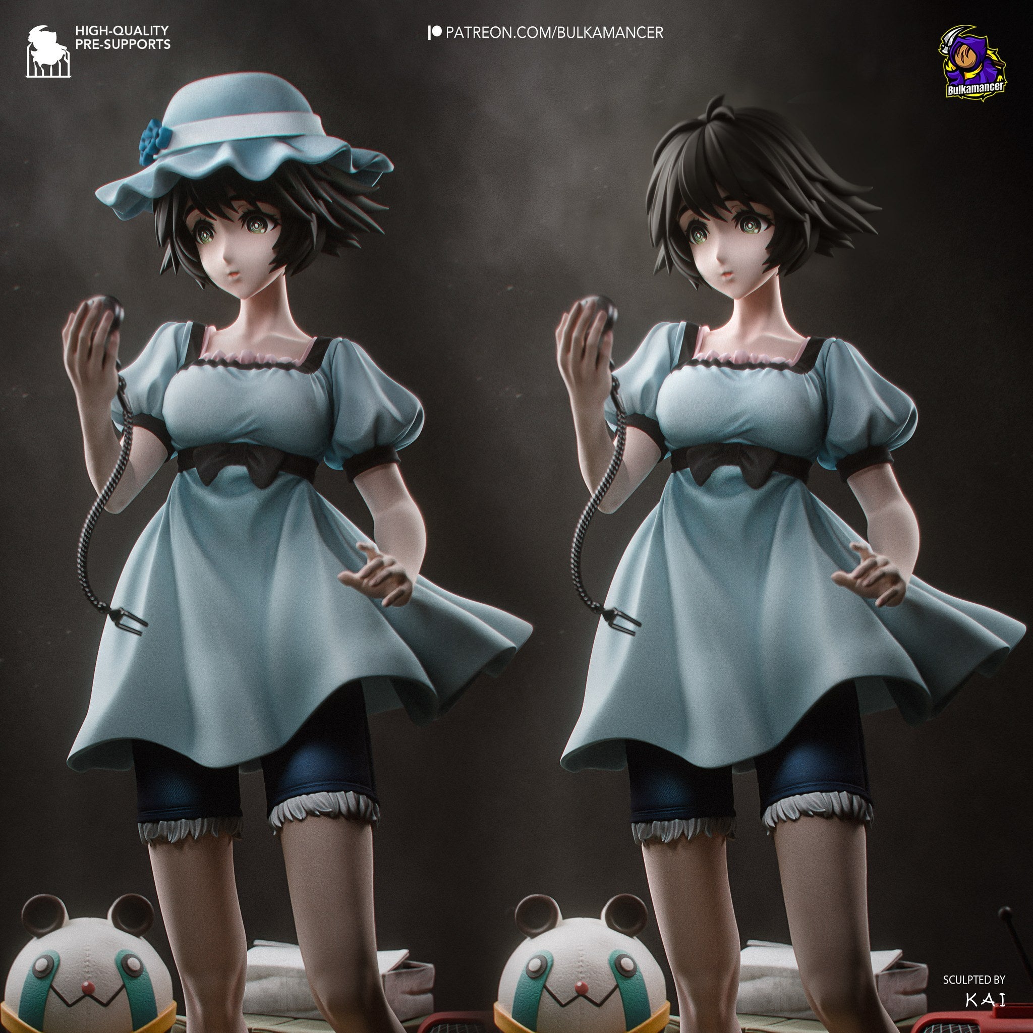 Mayuri Shiina (Steins Gate) resin figure by Bulkamancer — studio render 3