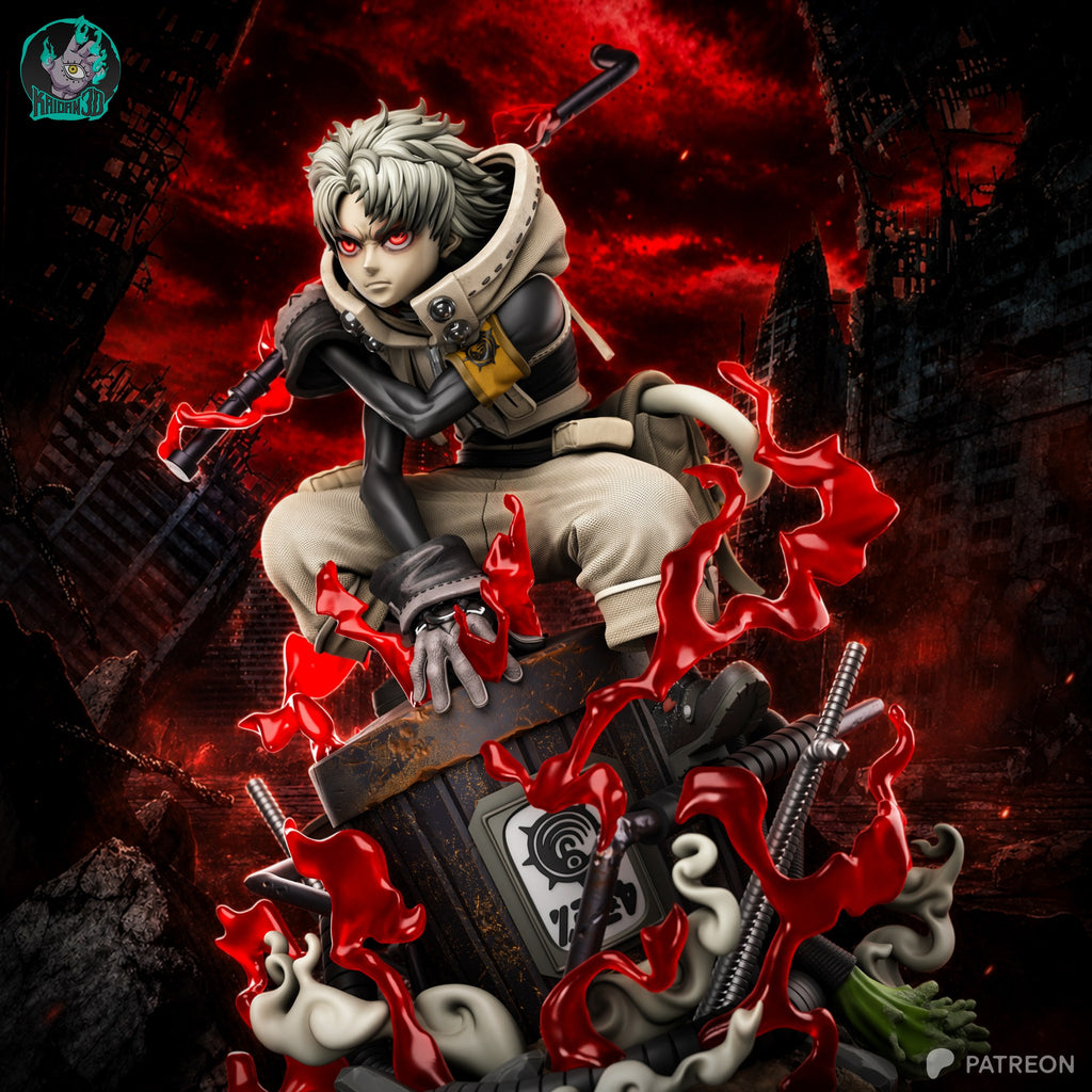 Rudo (Gachiakuta) resin figure by Kaidan 3D — studio render 2