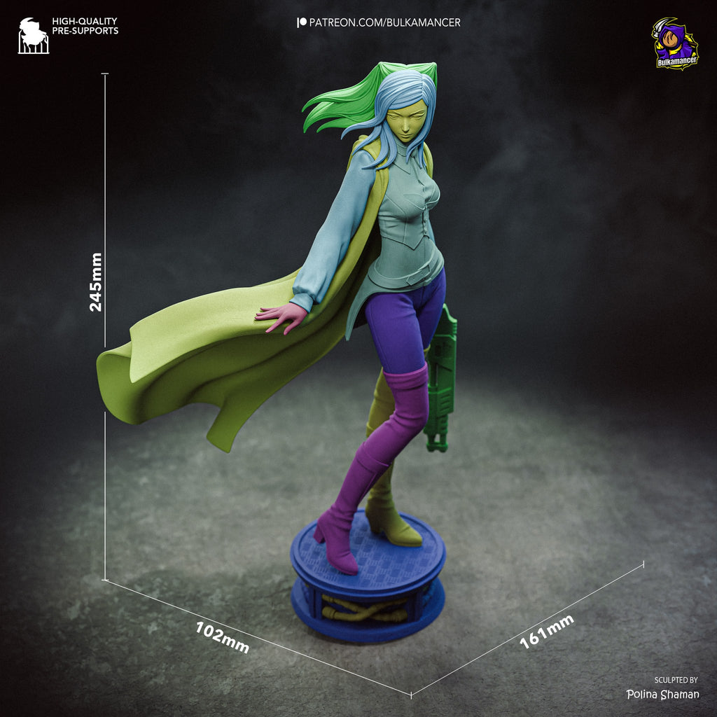 Re-L Mayer (Ergo Proxy) resin figure by Bulkamancer — studio render 9
