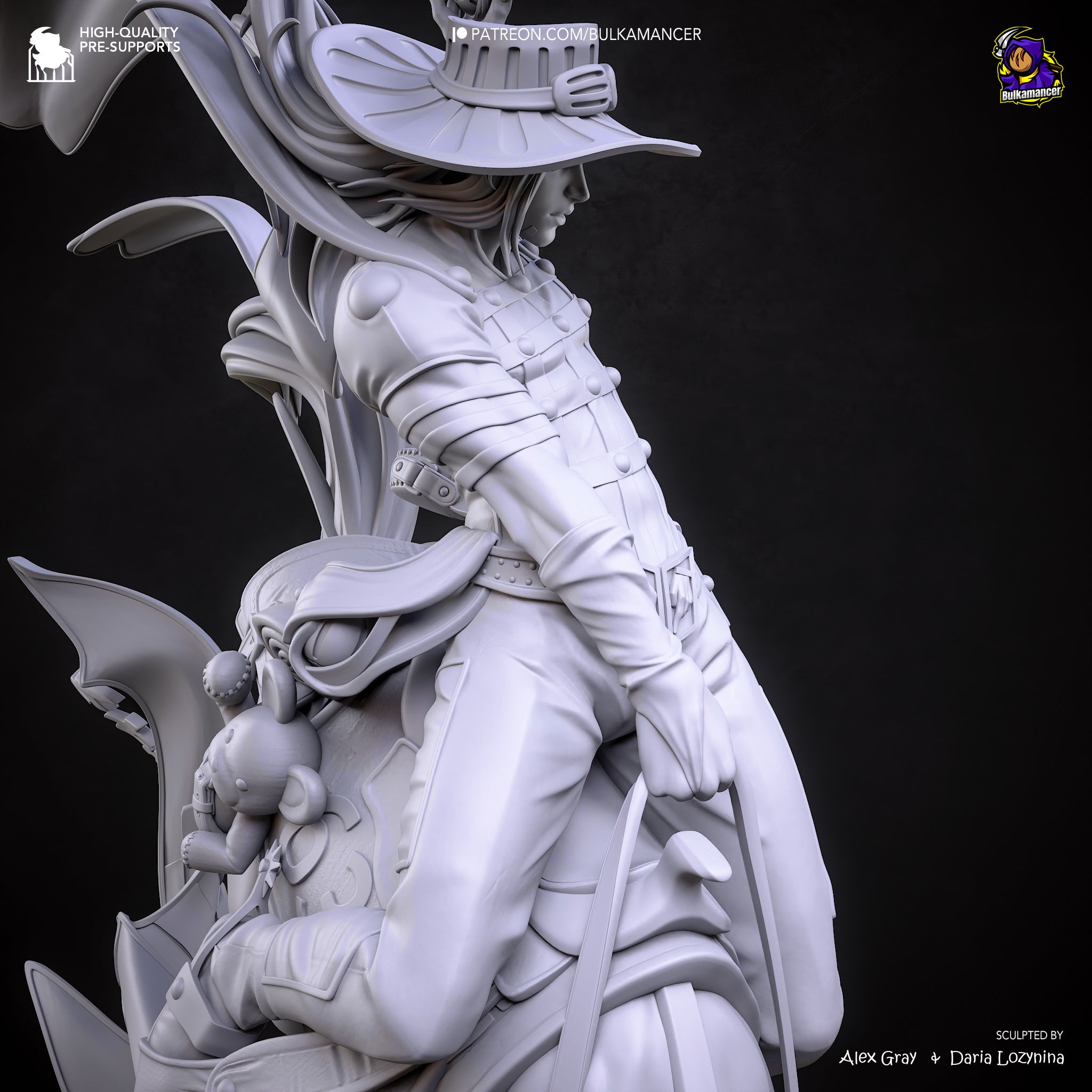 Gyro Zeppeli (Jojo's Bizarre Adventure) resin figure by Bulkamancer — studio render 21