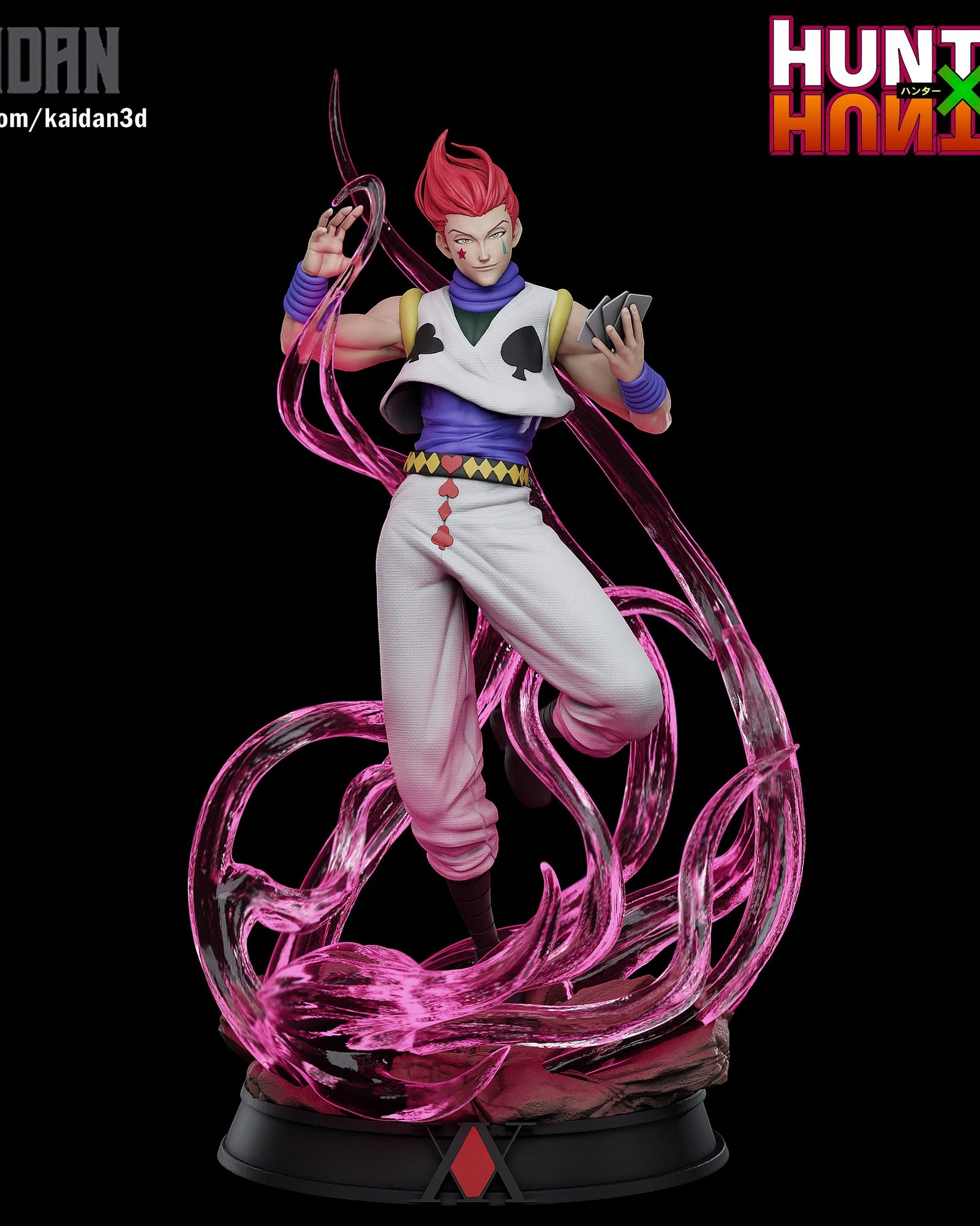 Hisoka Morow (Hunter x Hunter) resin figure by Kaidan 3D — studio render 2