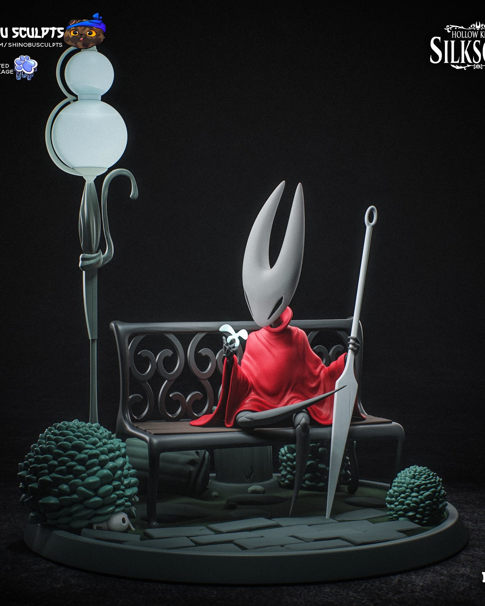 Hornet (Hollow Knight) resin figure by Shinobu Sculpts — studio render 3