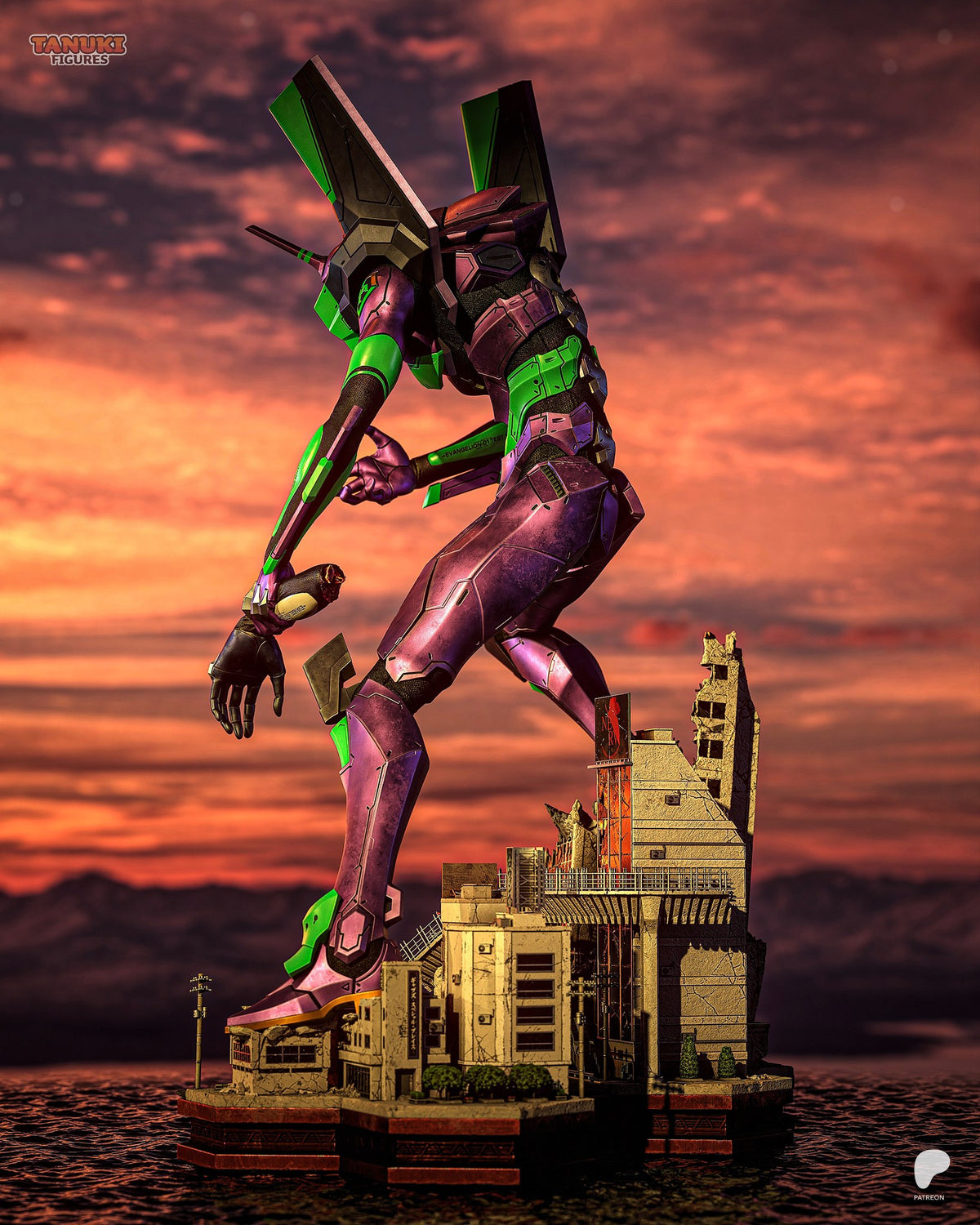 Eva-01 (Evangelion) resin figure by Tanuki Figures — studio render 4