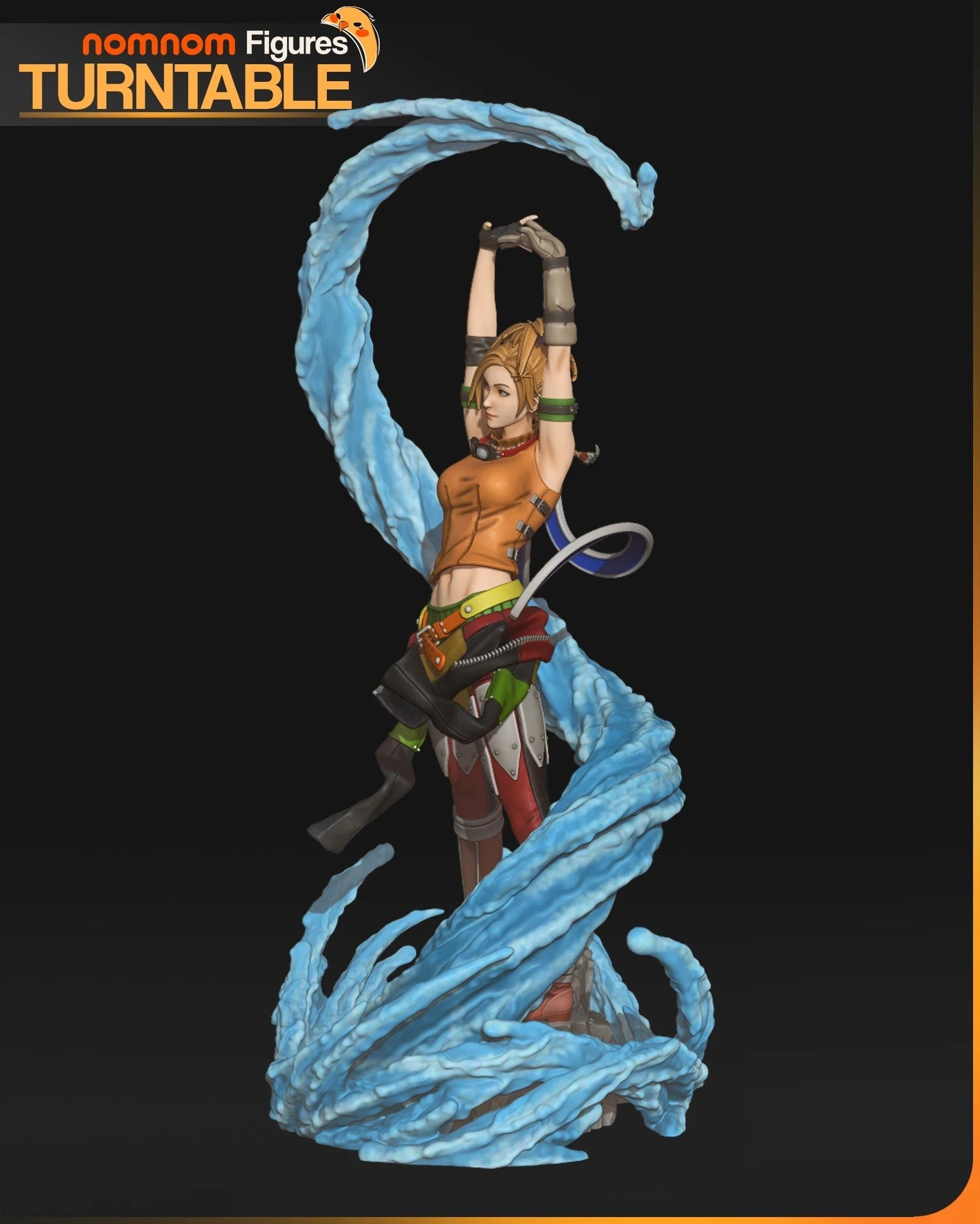 Rikku Final Fantasy resin figure by NomNom Figures — studio preview 5