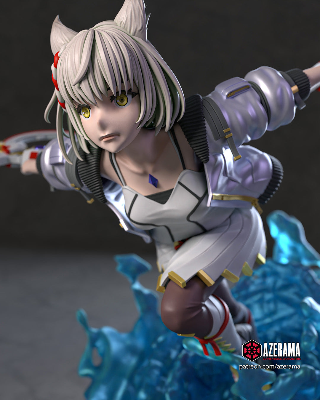 Mio (Xenoblade Chronicles 3) resin figure by Azerama — studio render 3