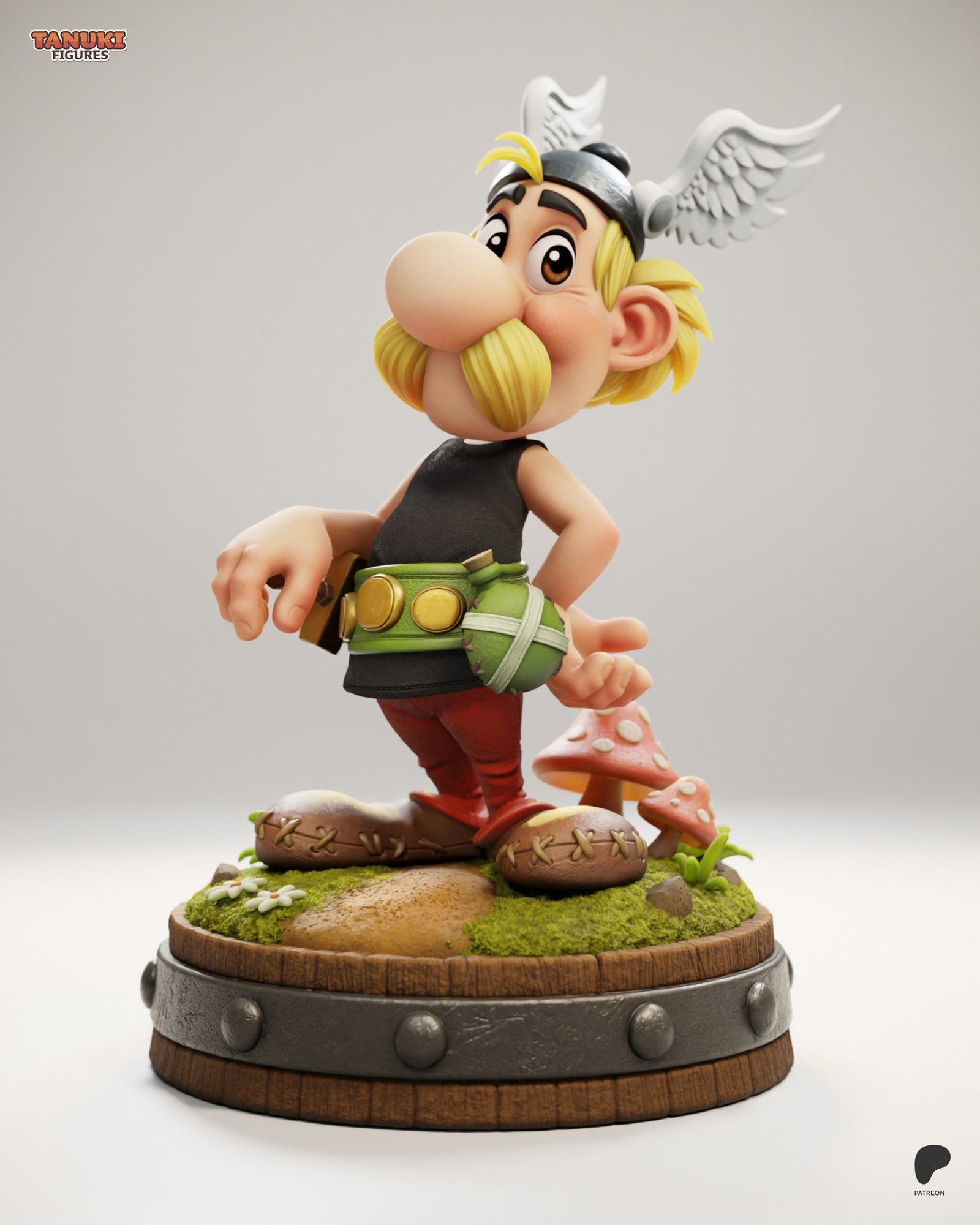 Asterix (Asterix) resin figure by Tanuki Figures — studio render 1