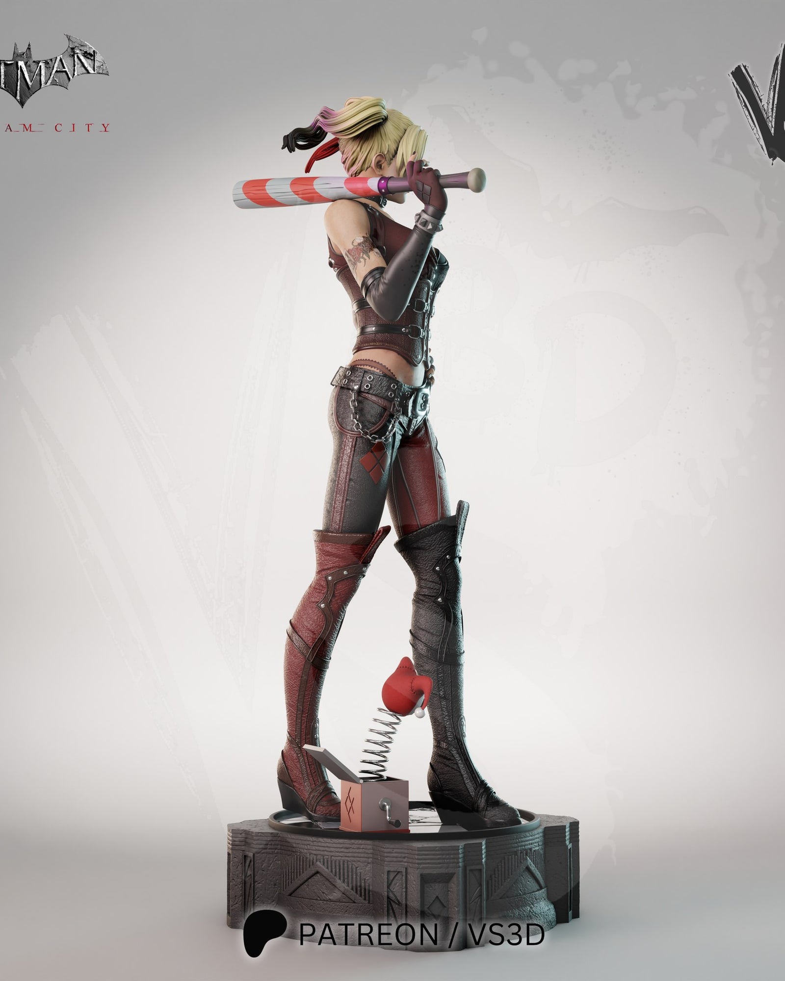 Harley Quinn DC resin figure by VS3D — studio preview