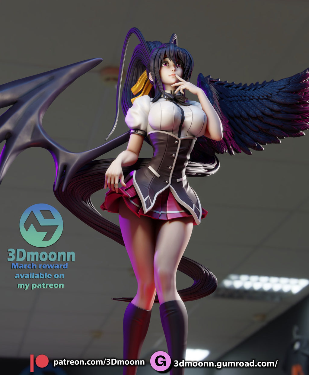 Akeno Himejima — studio render 9