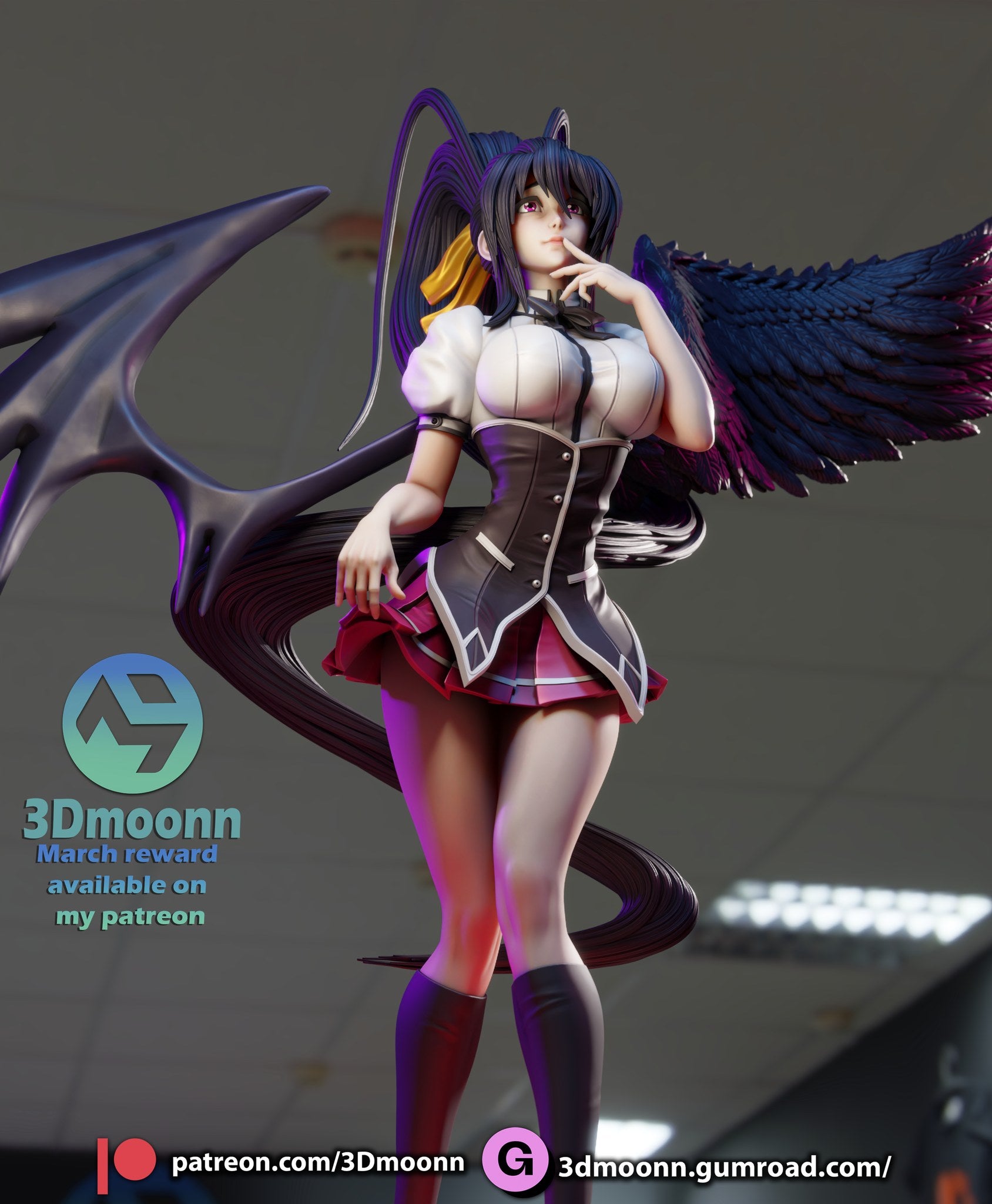Akeno Himejima — studio render 9