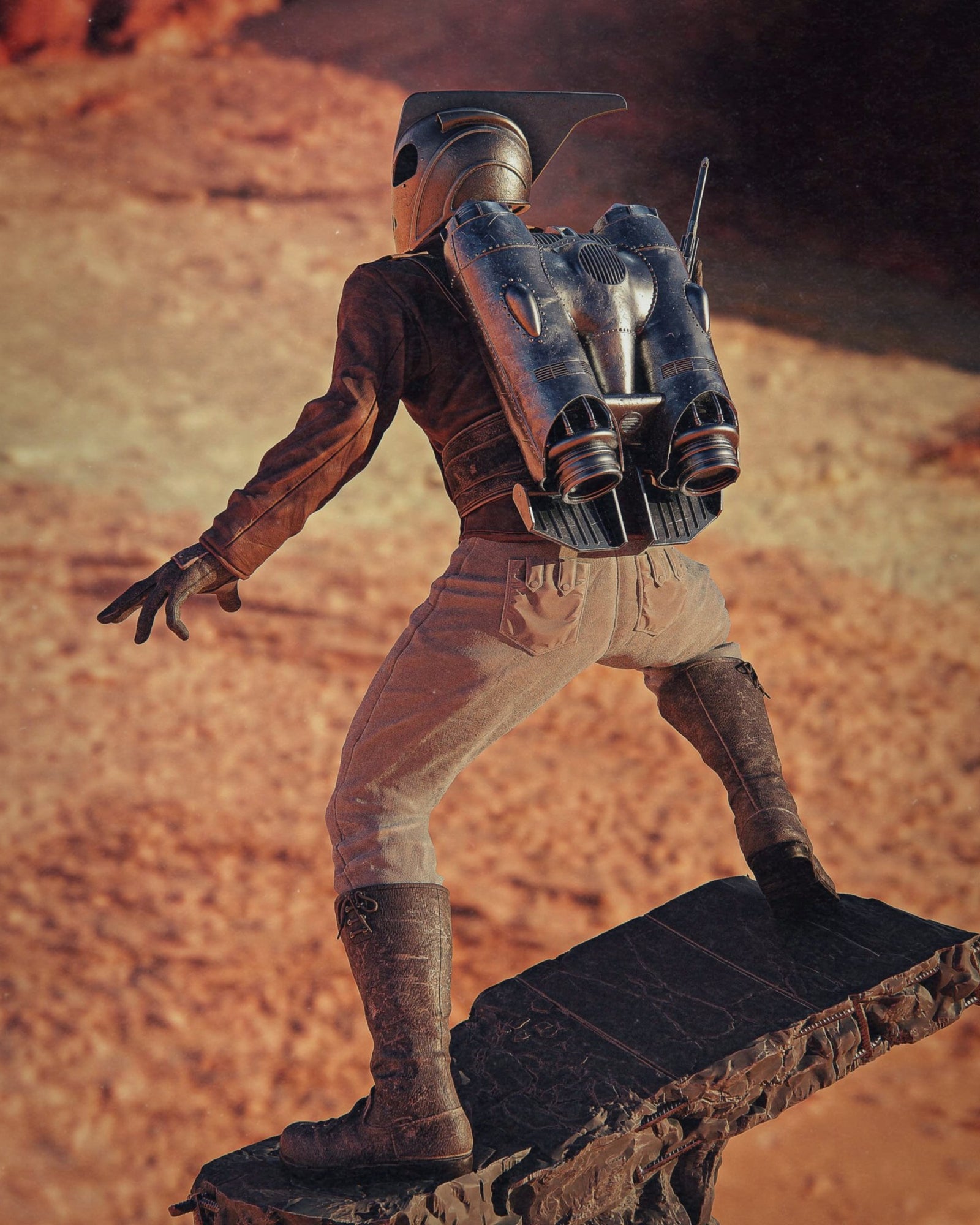 The Rocketeer (The Rocketeer) resin figure by CA 3D Studios — studio render 4