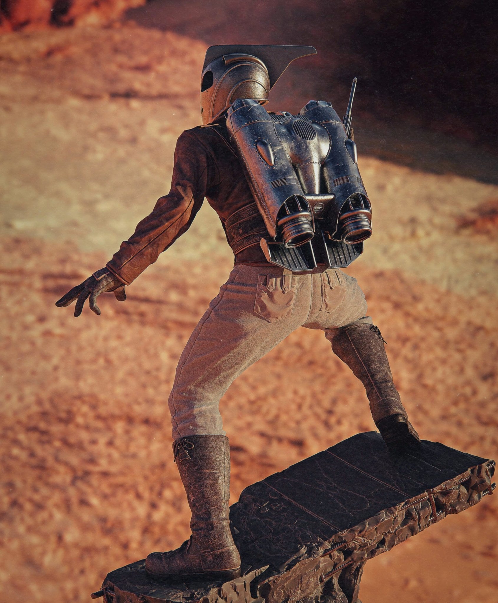 The Rocketeer (The Rocketeer) resin figure by CA 3D Studios — studio render 4