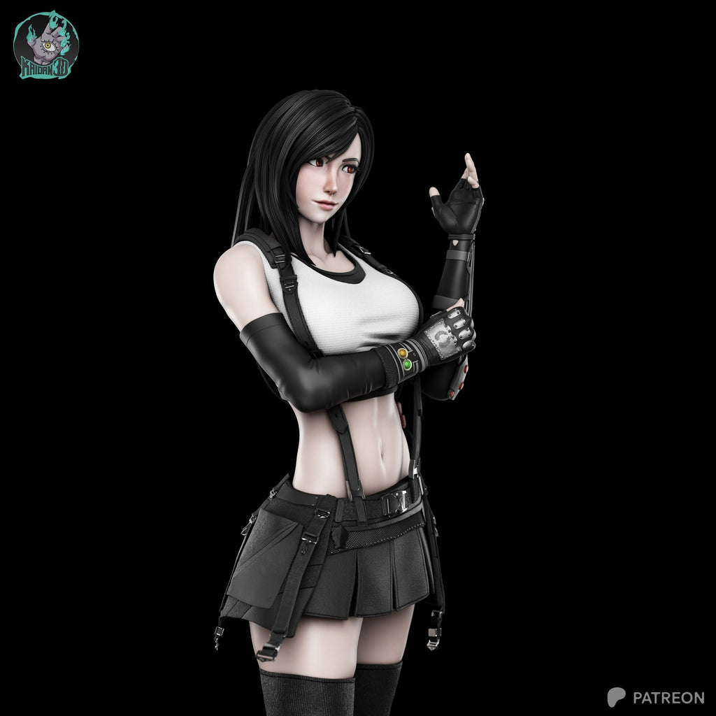 Tifa Lockhart (Final Fantasy) resin figure by Kaidan 3D — studio render 2