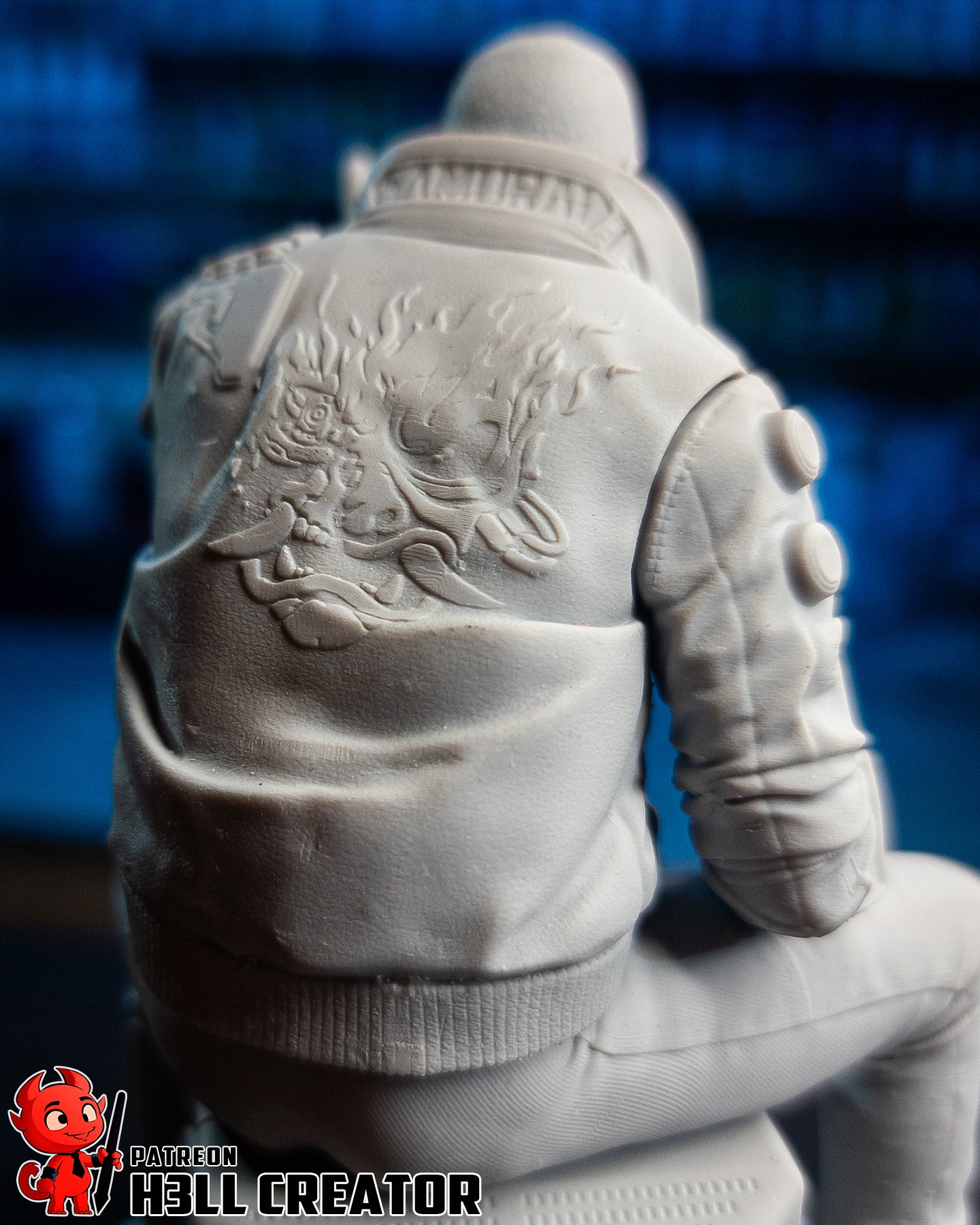 Male V (Cyberpunk 2077) resin figure by h3LLcreator — studio render 16