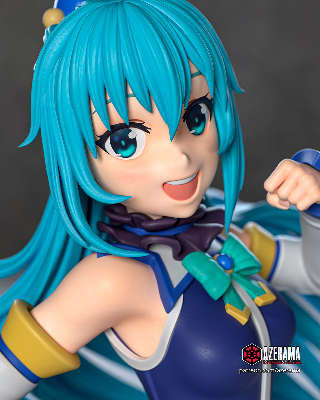 Aqua (KonoSuba) resin figure by Azerama — studio render 2