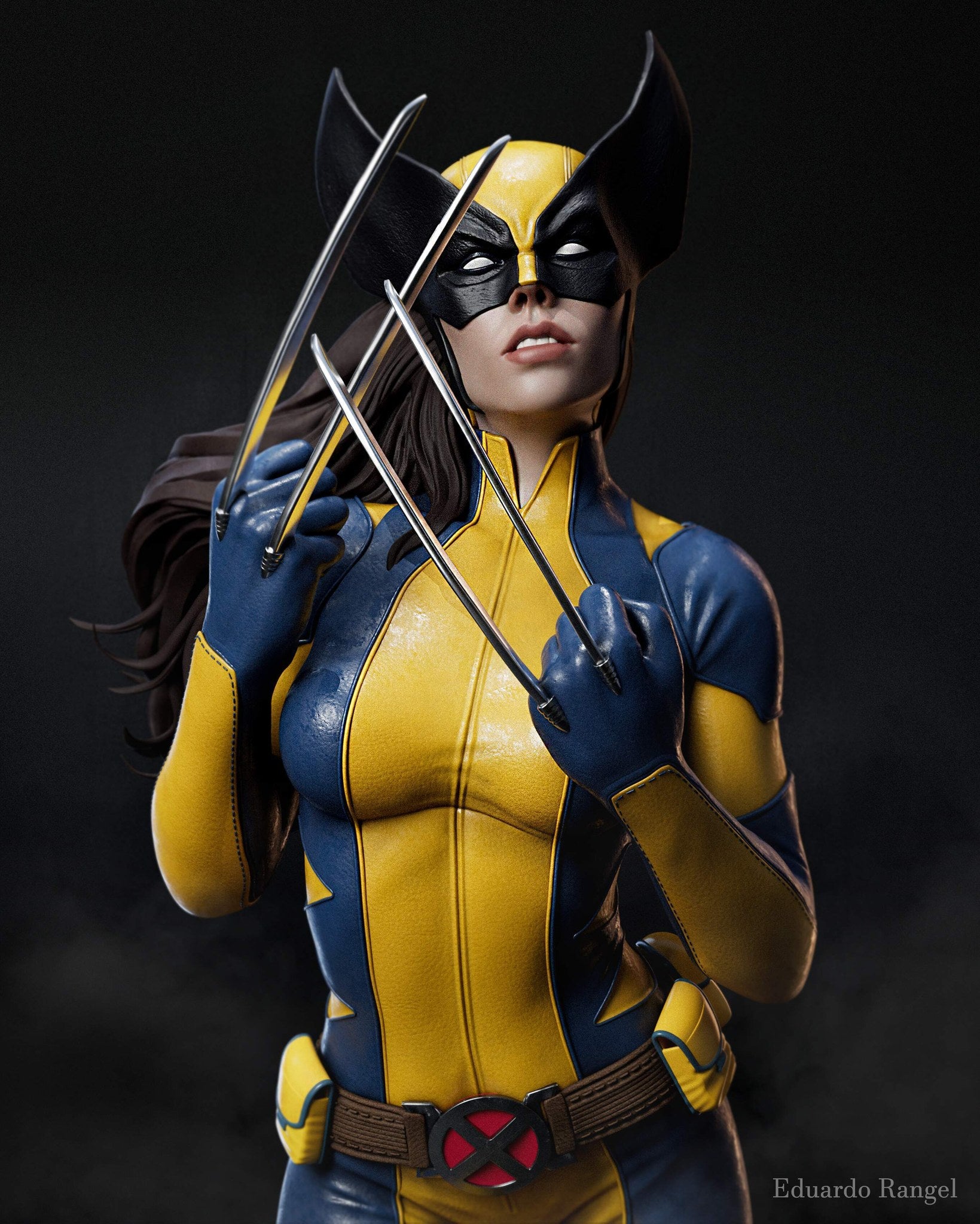 Laura Kinney (Marvel) resin figure by Abe3D — studio render 9