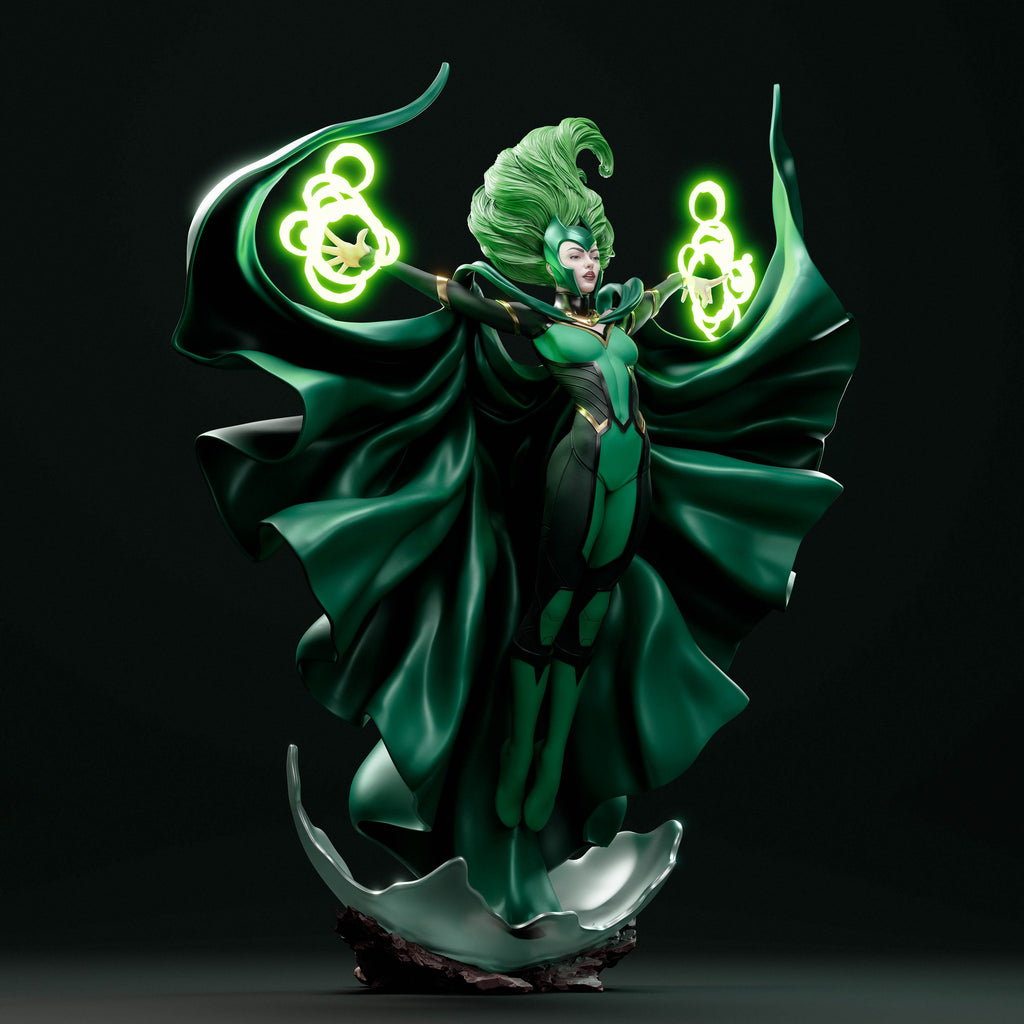 Polaris (Marvel) resin figure by Abe3D — studio render 2