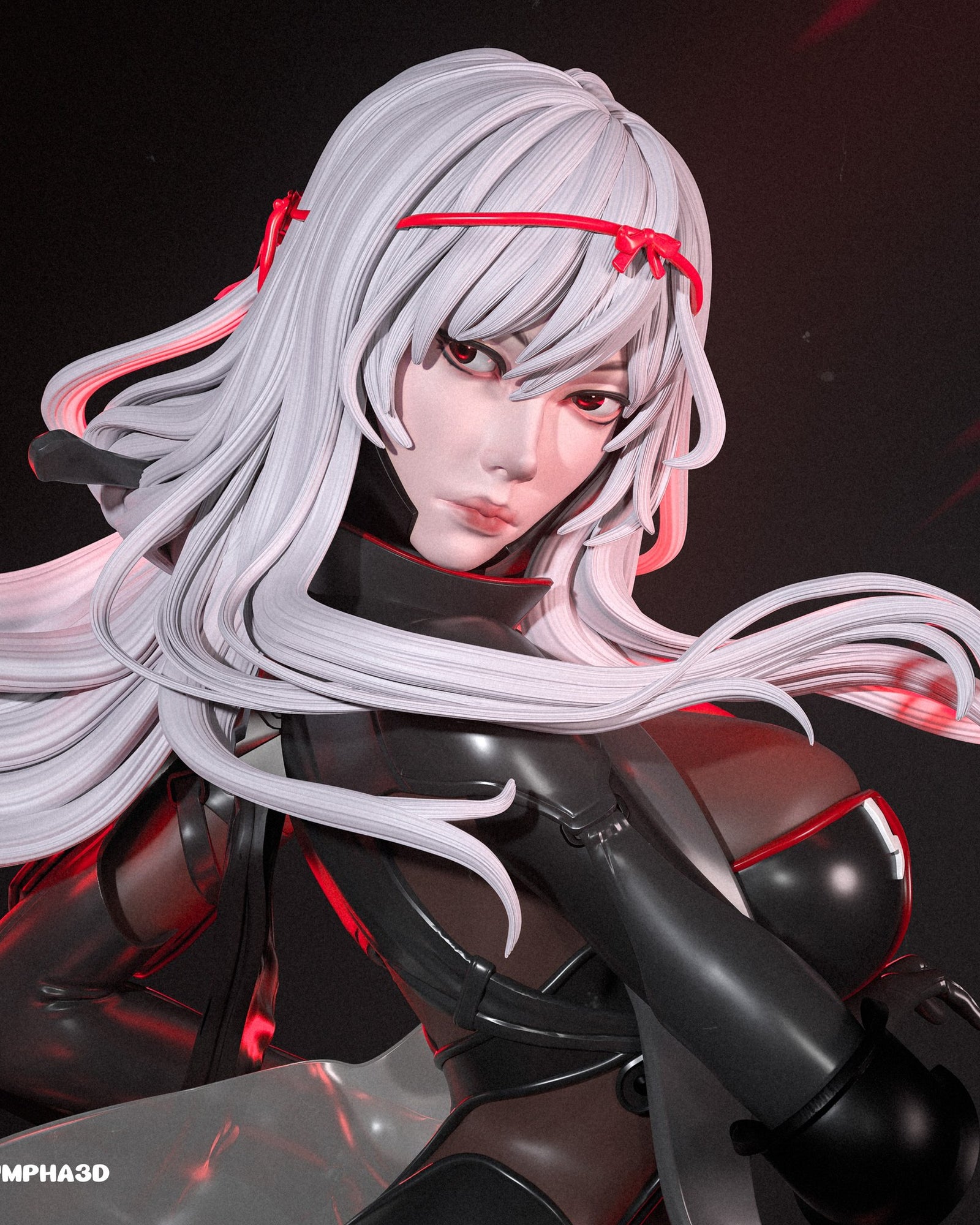 Scarlet: Black Shadow (NIKKE: Goddess of Victory) resin figure by Nympha — studio render 5