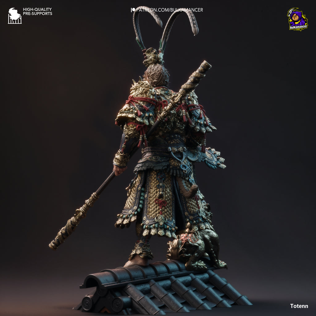 The Destined One (Black Myth Wukong) resin figure by Bulkamancer — studio render 3