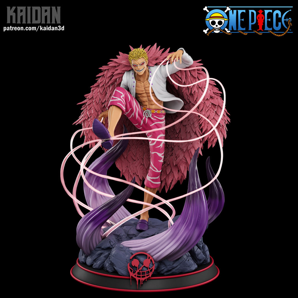 Doflamingo (One Piece) resin figure by Kaidan 3D — studio render 2