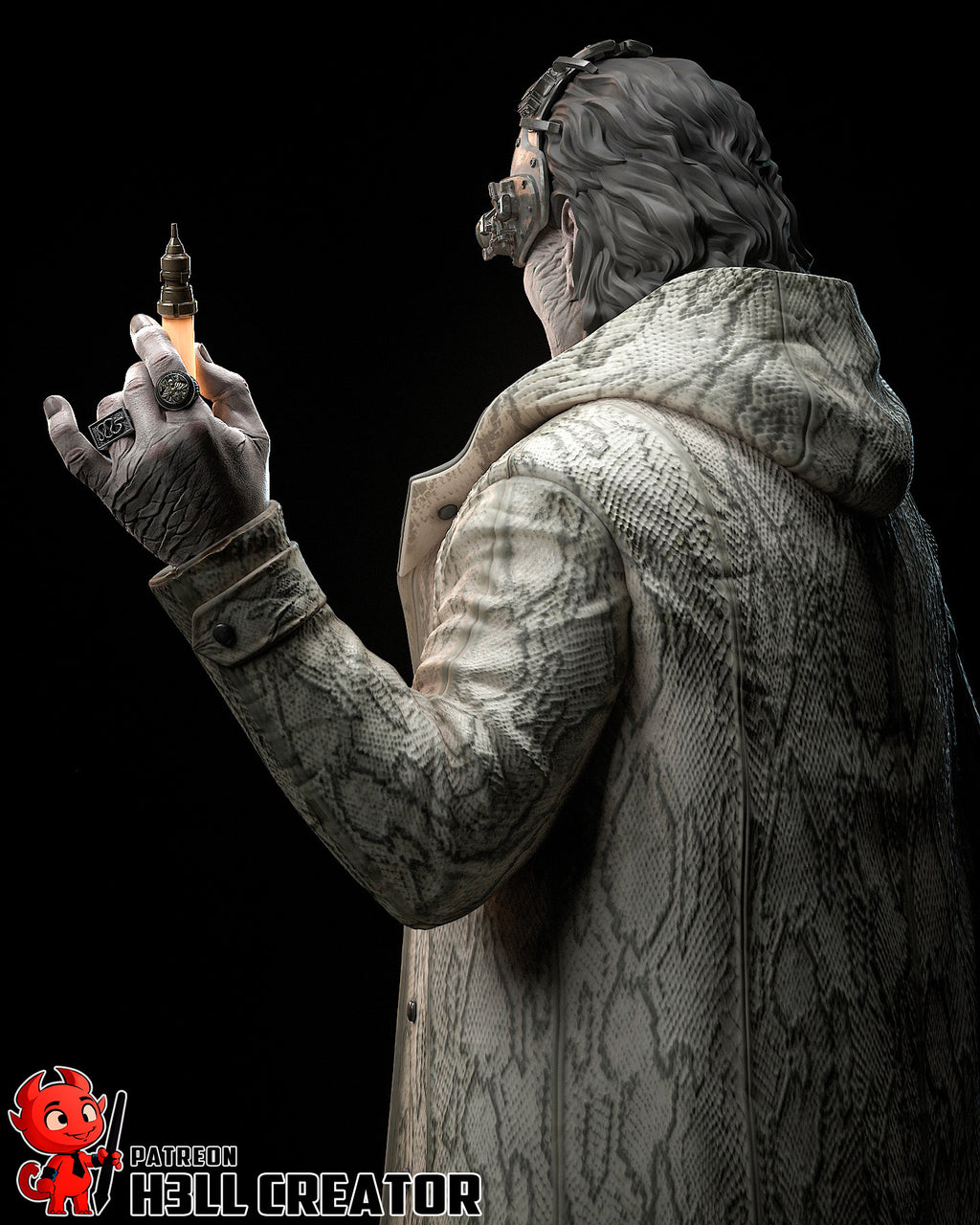 Victor Gideon (Resident Evil) resin figure by h3LLcreator — studio render 8