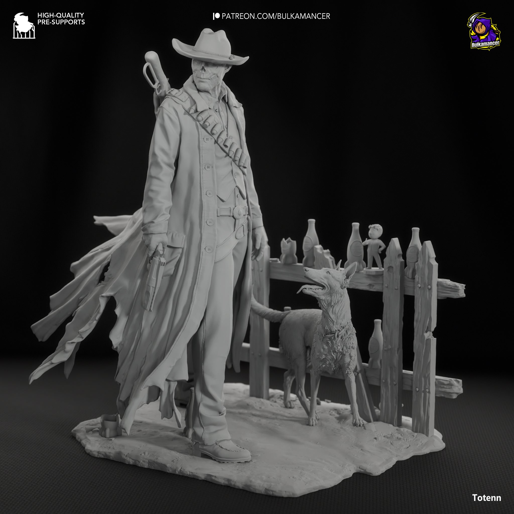 The Ghoul (Fallout) resin figure by Bulkamancer — studio render 10