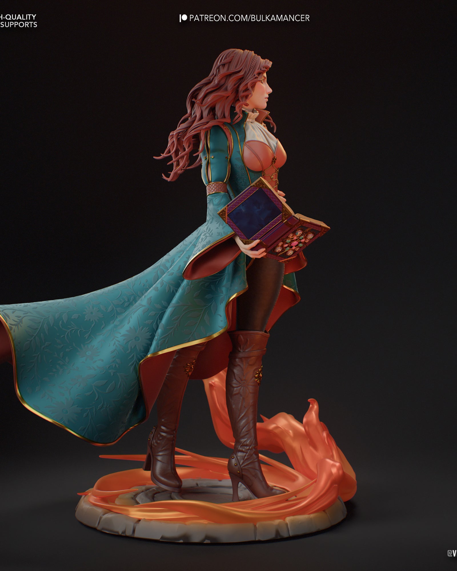 Triss Merigold (The Witcher) resin figure by Bulkamancer — studio render 5